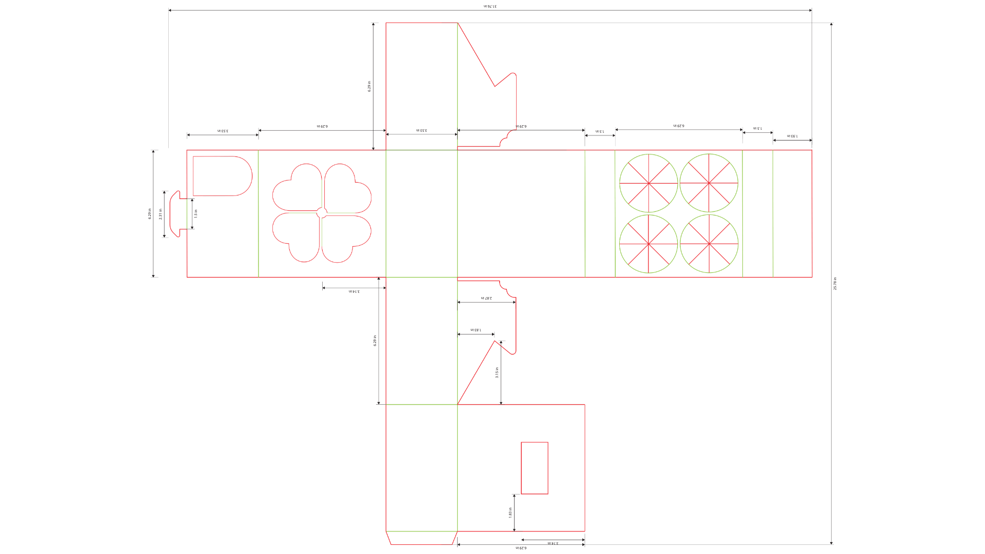 Tulip Tumbler Dieline