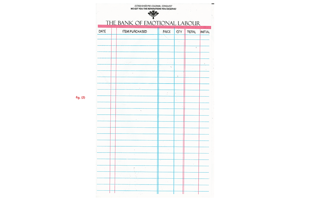 THE BANK OF EMOTIONAL LABOUR