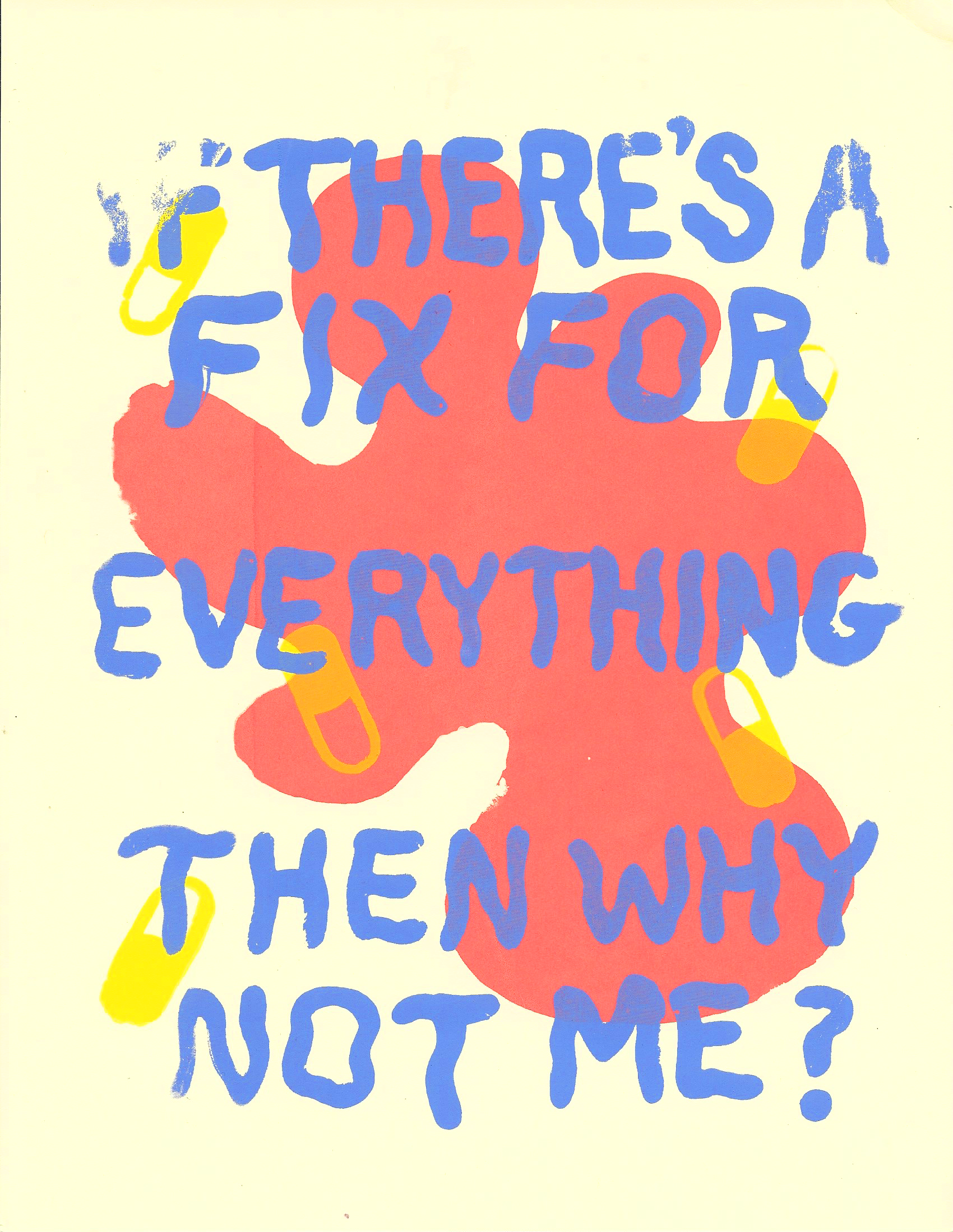 Untitled (Confession no.1) Screen prints