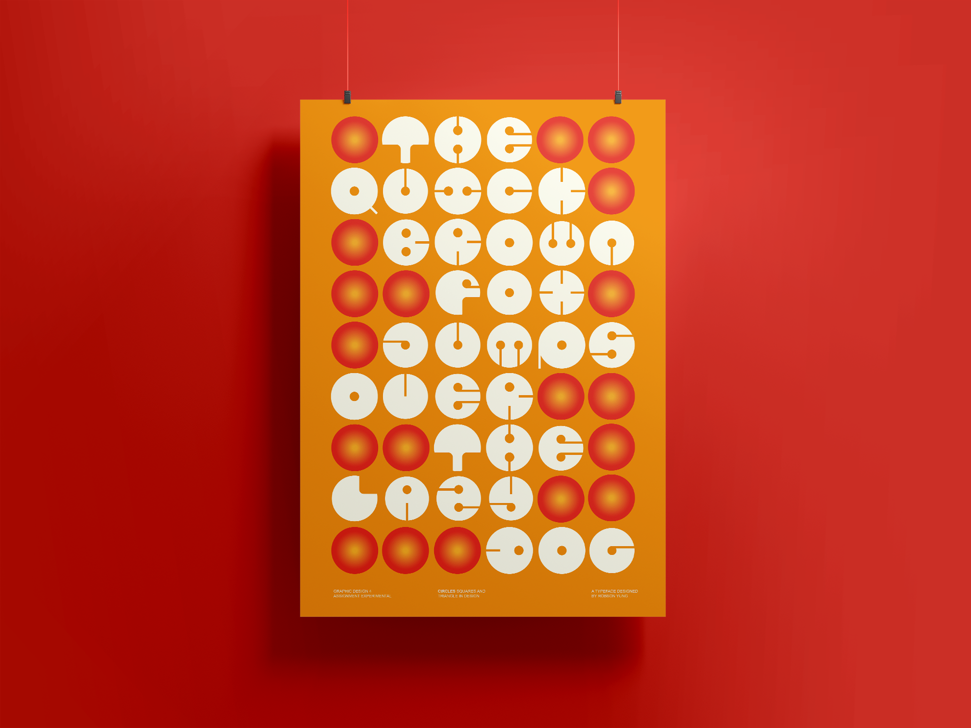 Circle typeface poster