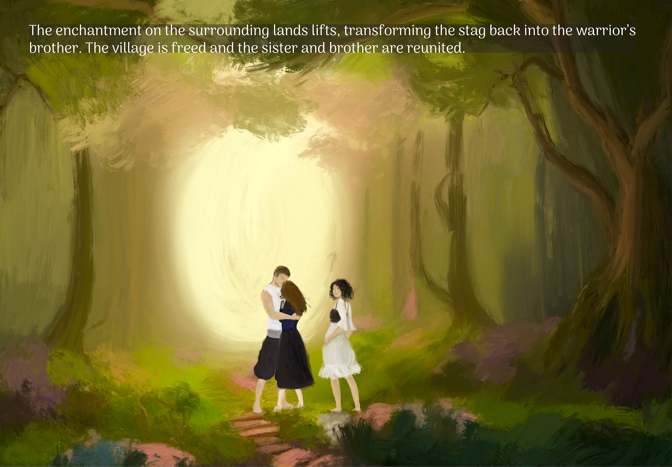 “The Crystal Coffin” - The Illustrated Story Scene 9