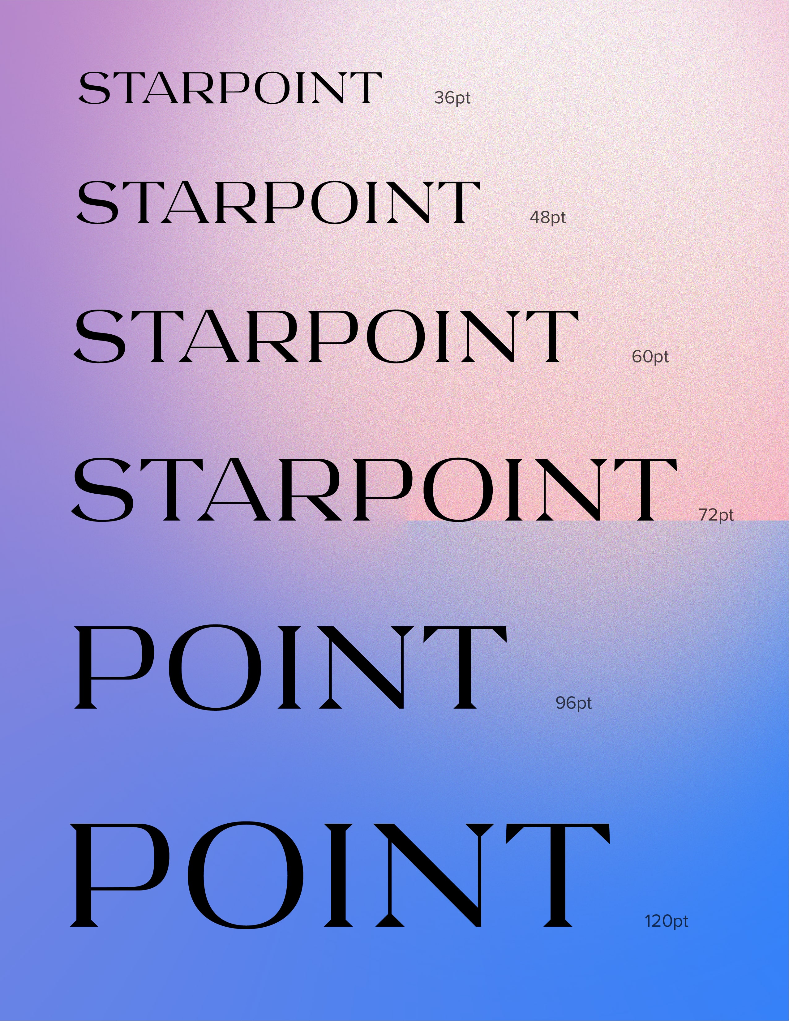 Starpoint Typeface Design