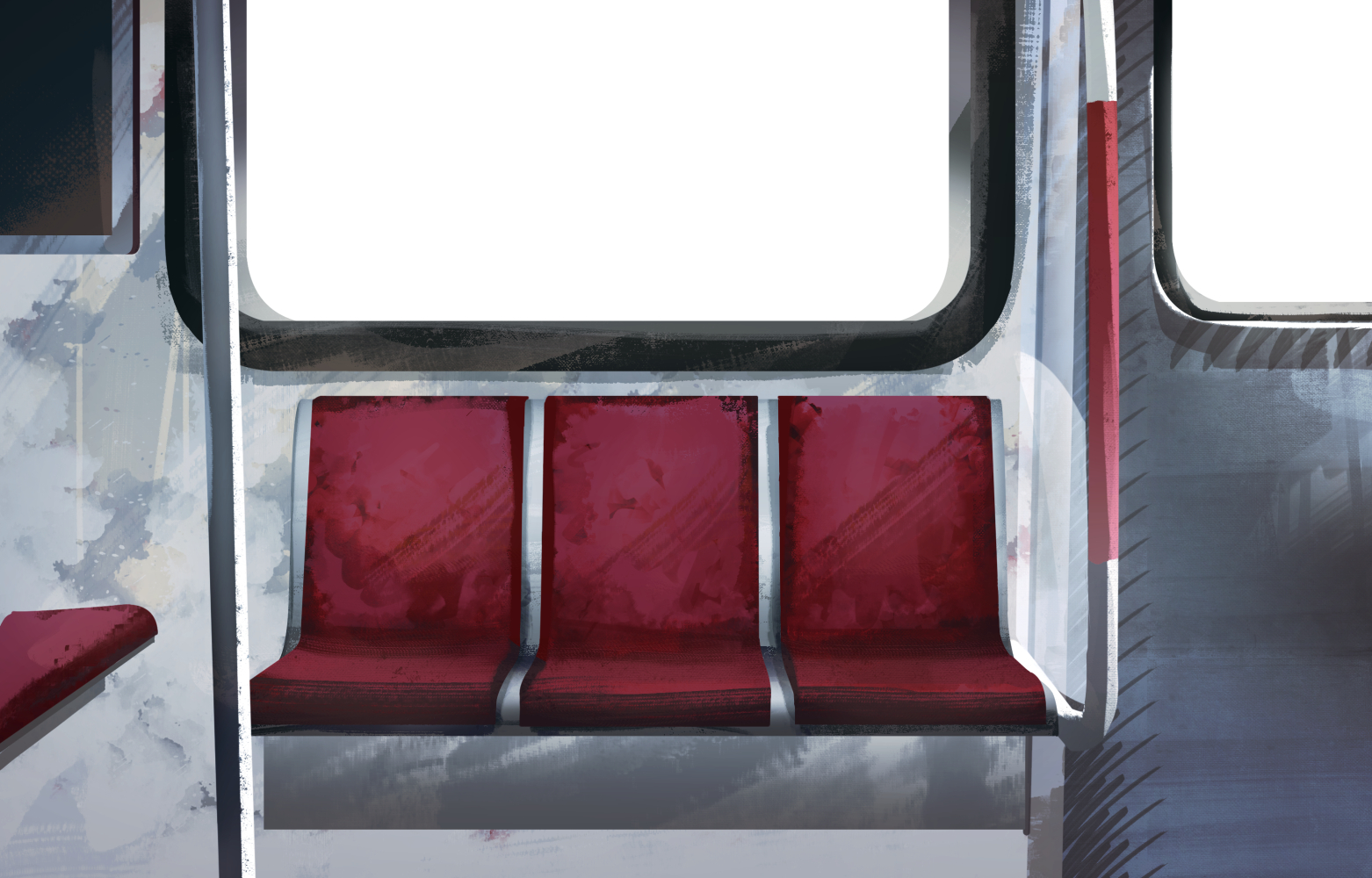 Don't Sleep On The Subway Background Paint overs