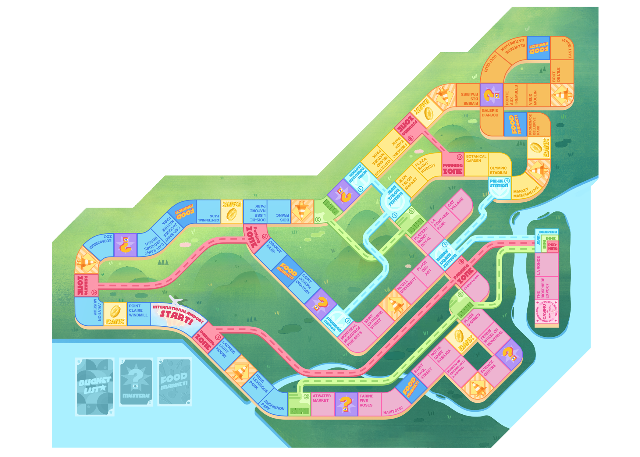 Discover Montreal Island! (Board Game)