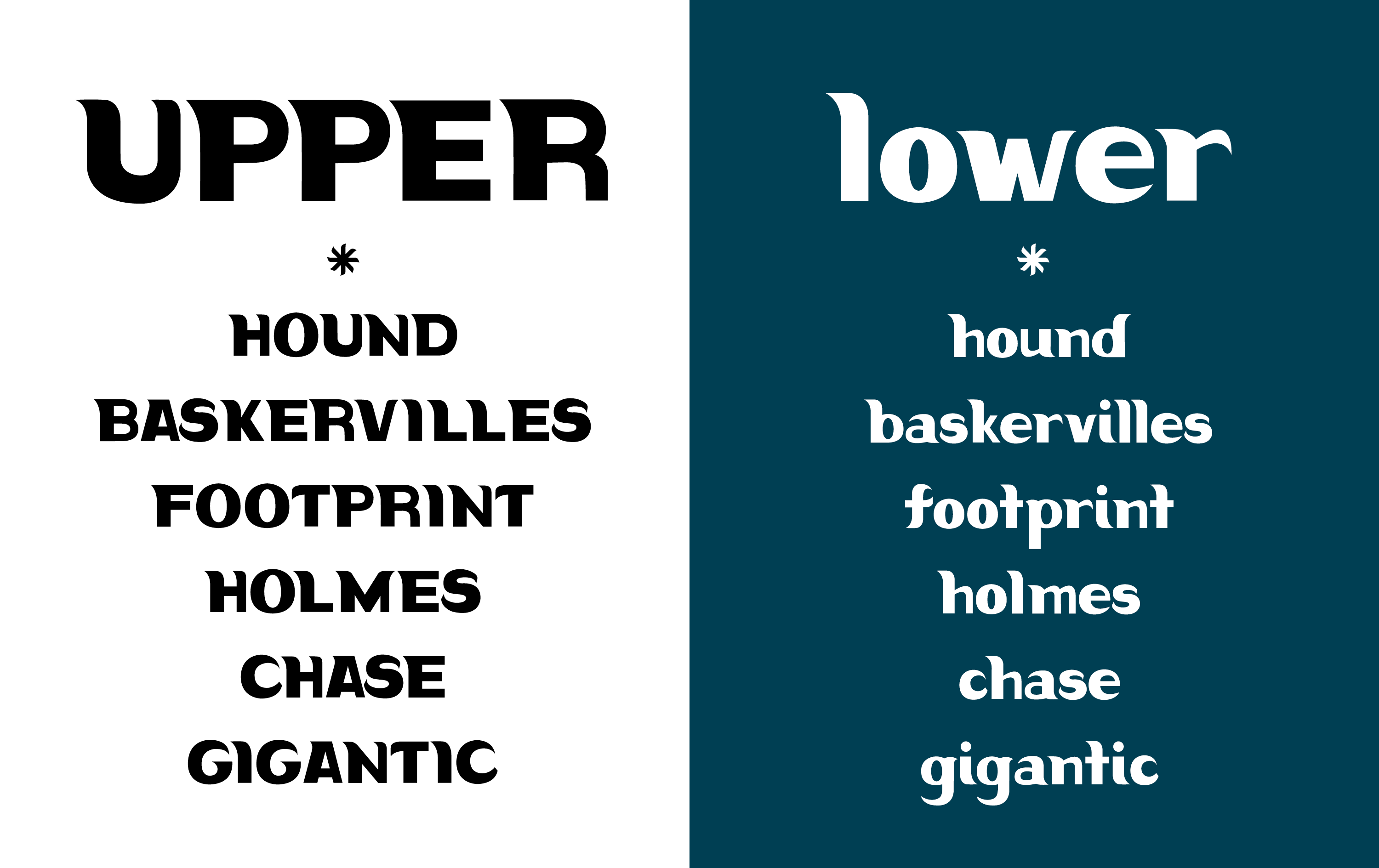 HOUND Typeface Upper/Lowercase