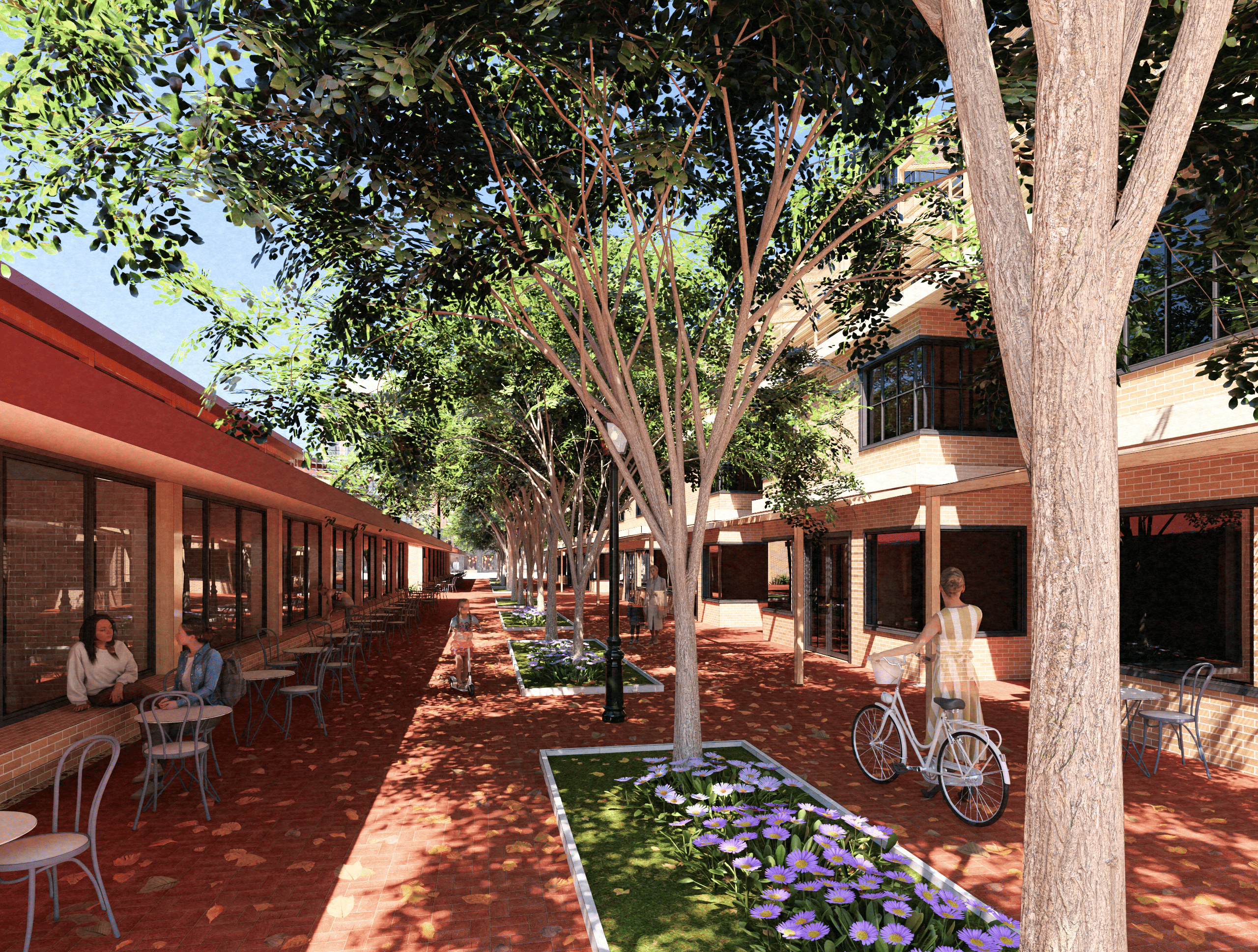 Road Between Market and Residence