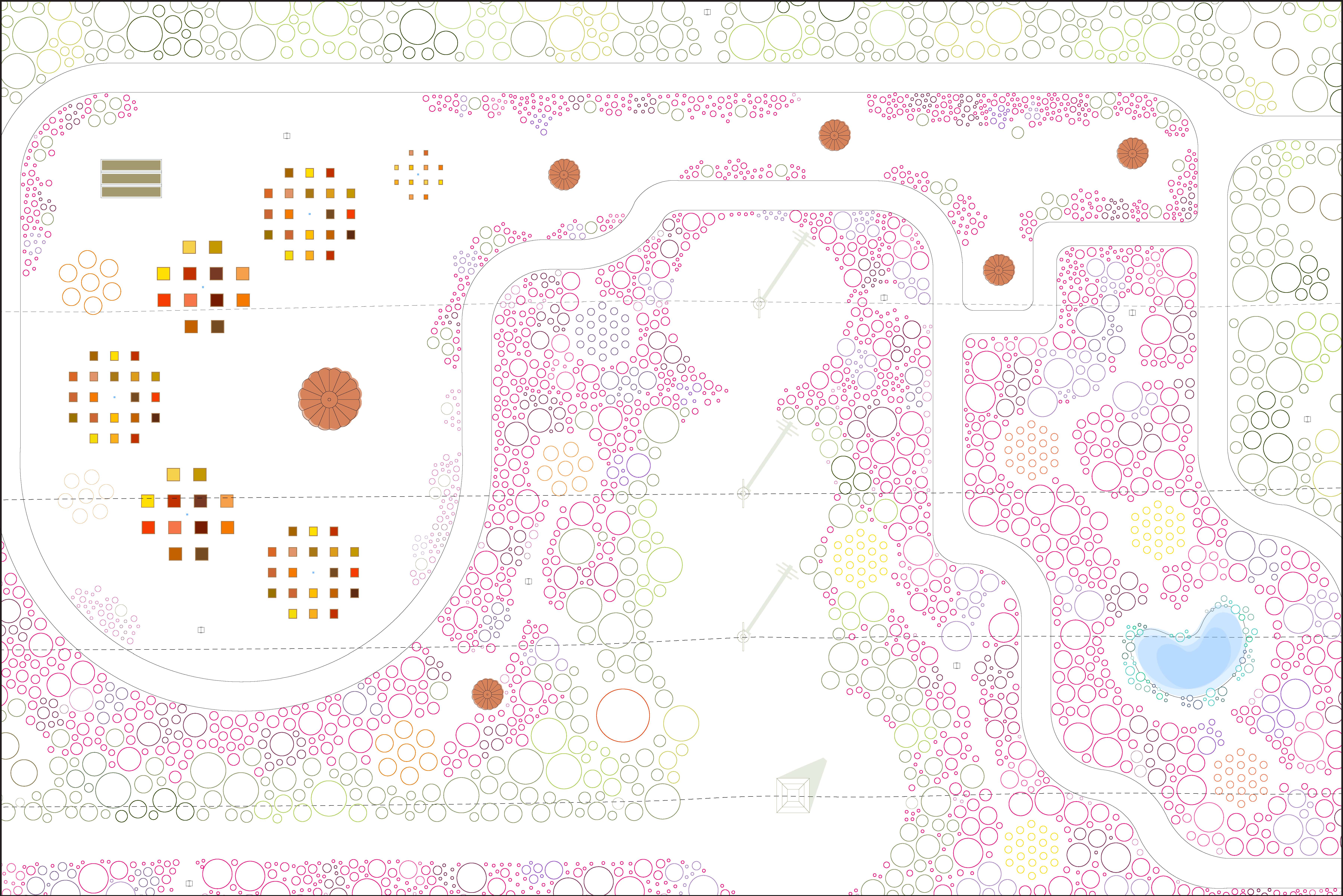 Zoom on garden drawing