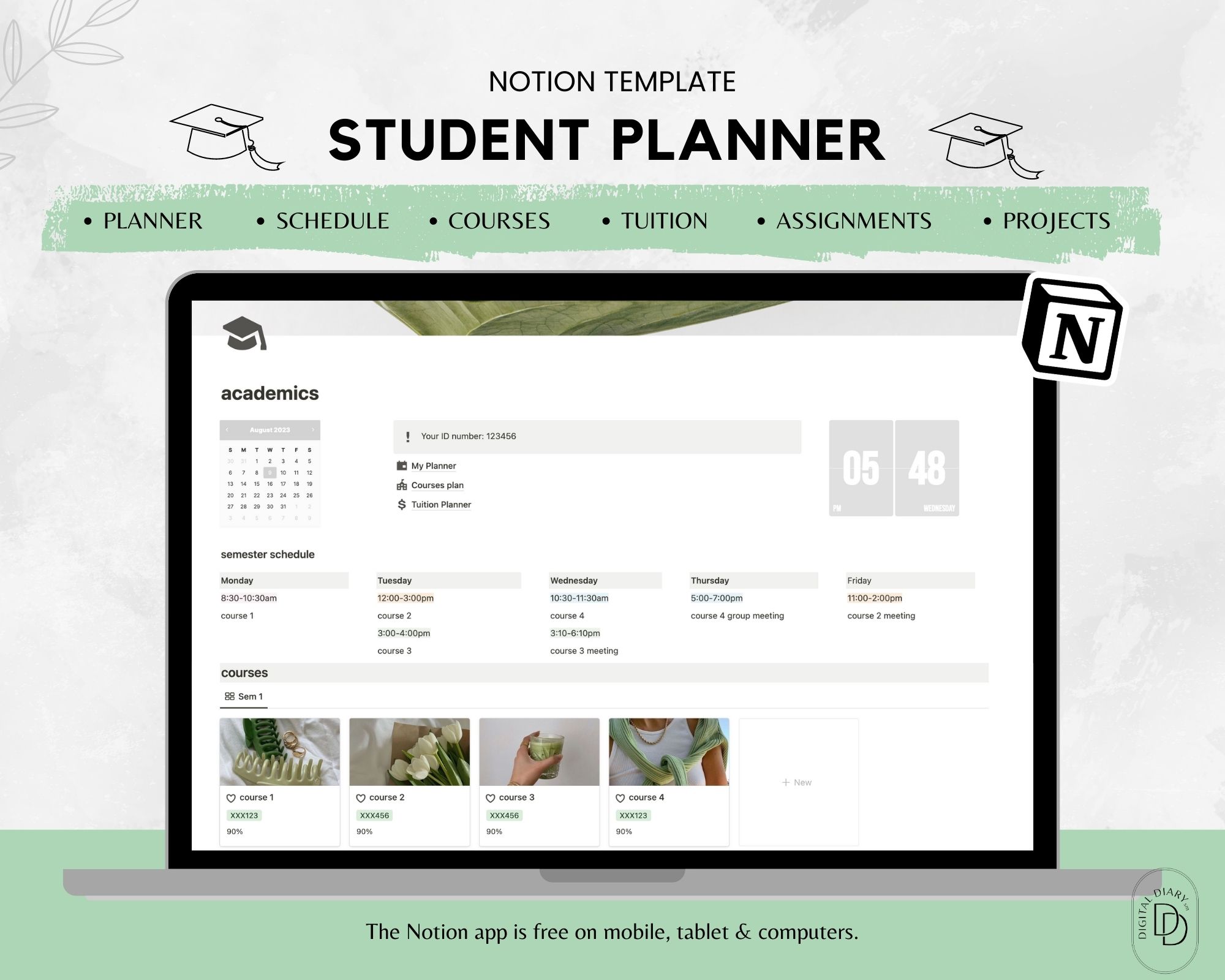 Notion Academic Planner