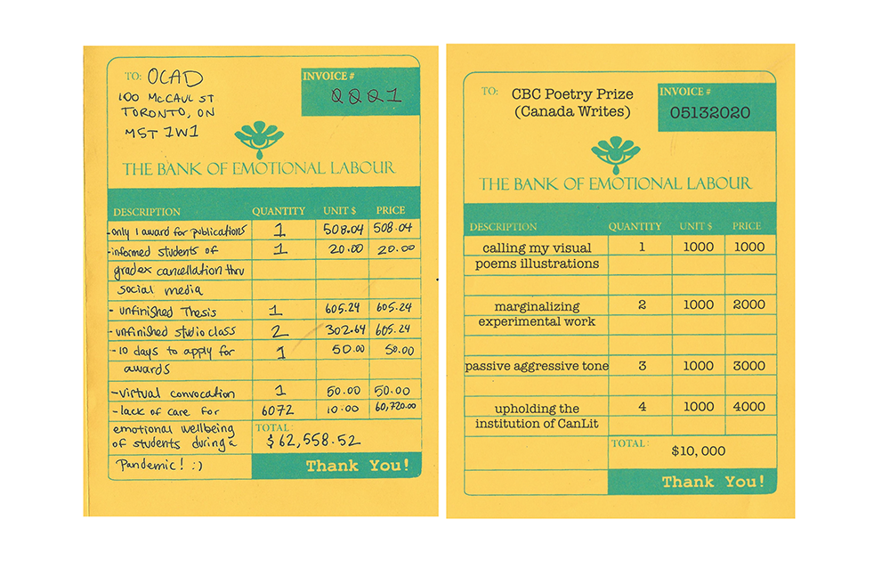 THE BANK OF EMOTIONAL LABOUR