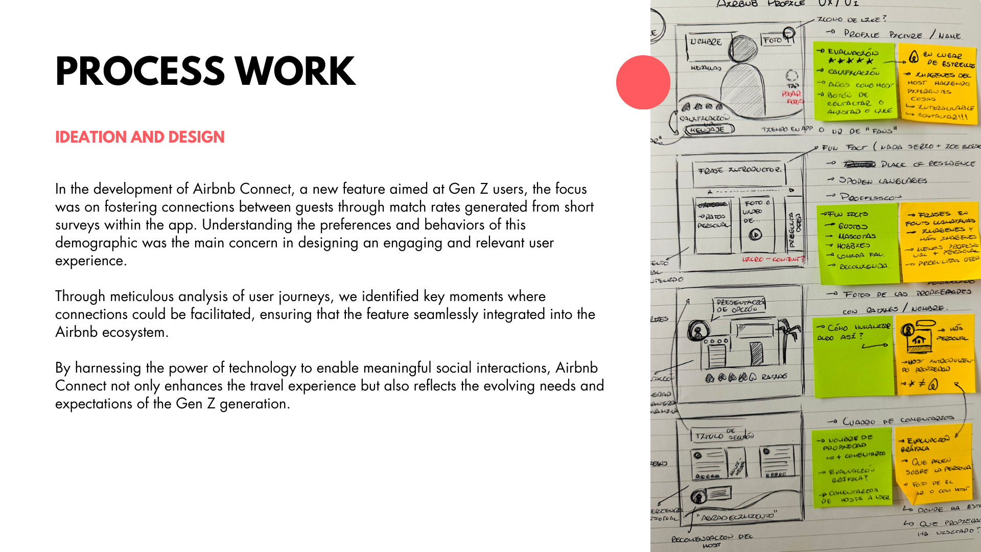 Airbnb Connect: Design Process