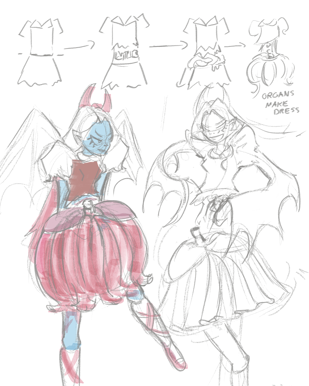 Thesis Pre-Production Sketches and Thumbnails