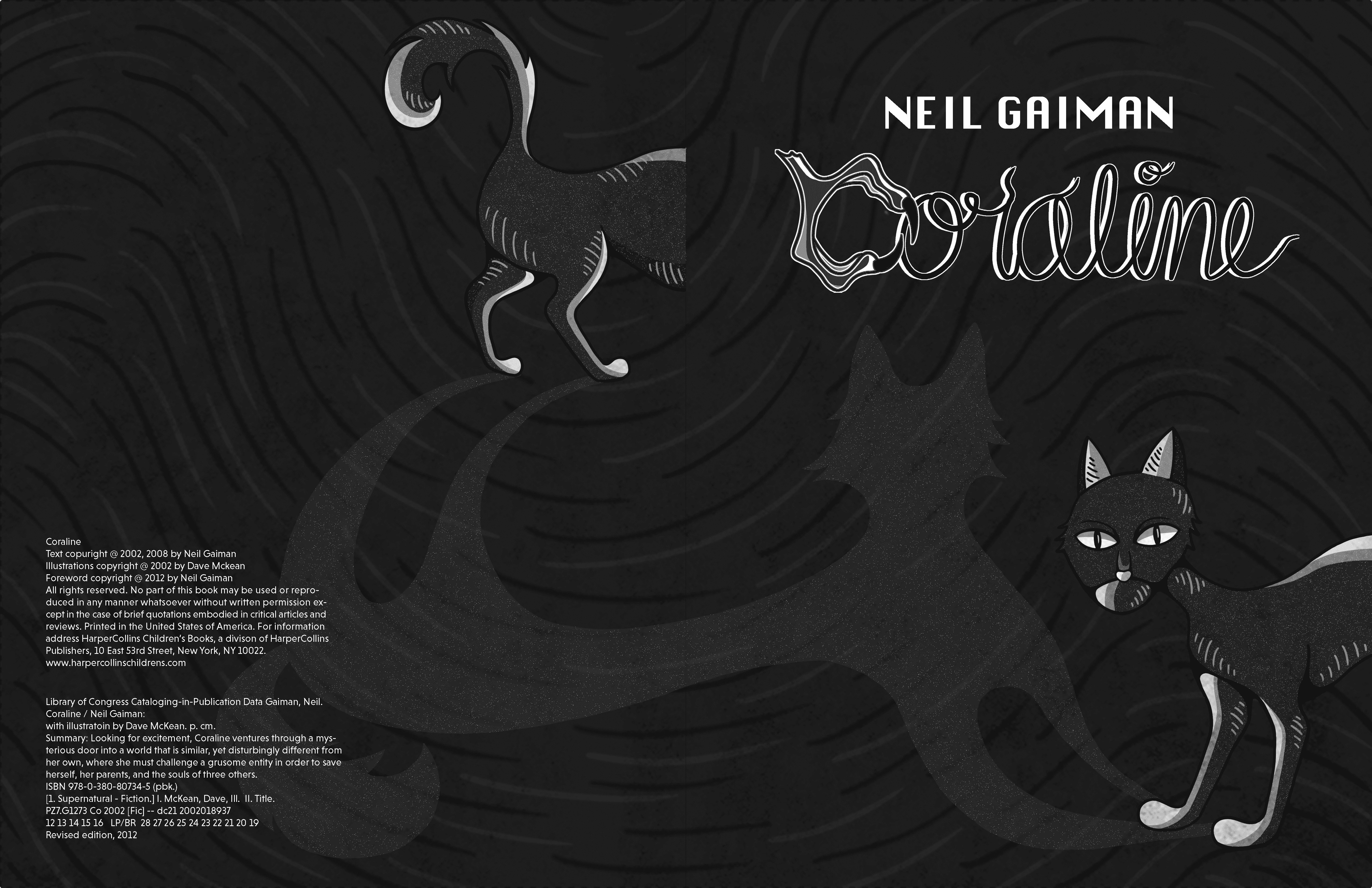 "Coraline" Book Illustration - Title Page