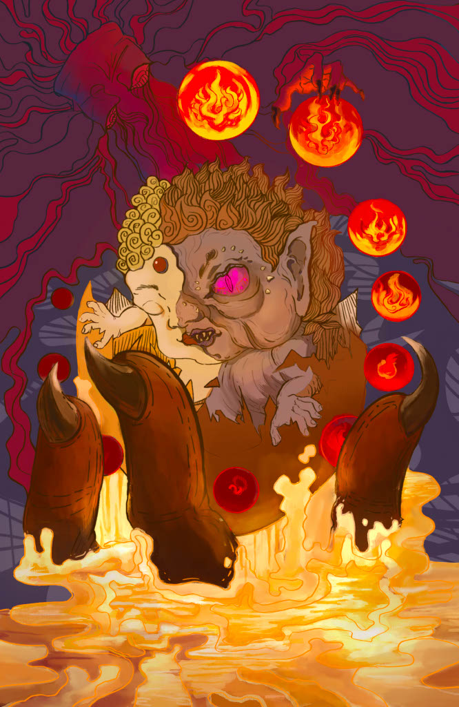 Kuman Thong  In many Thai legends, aborted or stillborn infants are said to be transformed and controlled by sorcerers, becoming a type of spirit that exists between good and evil.