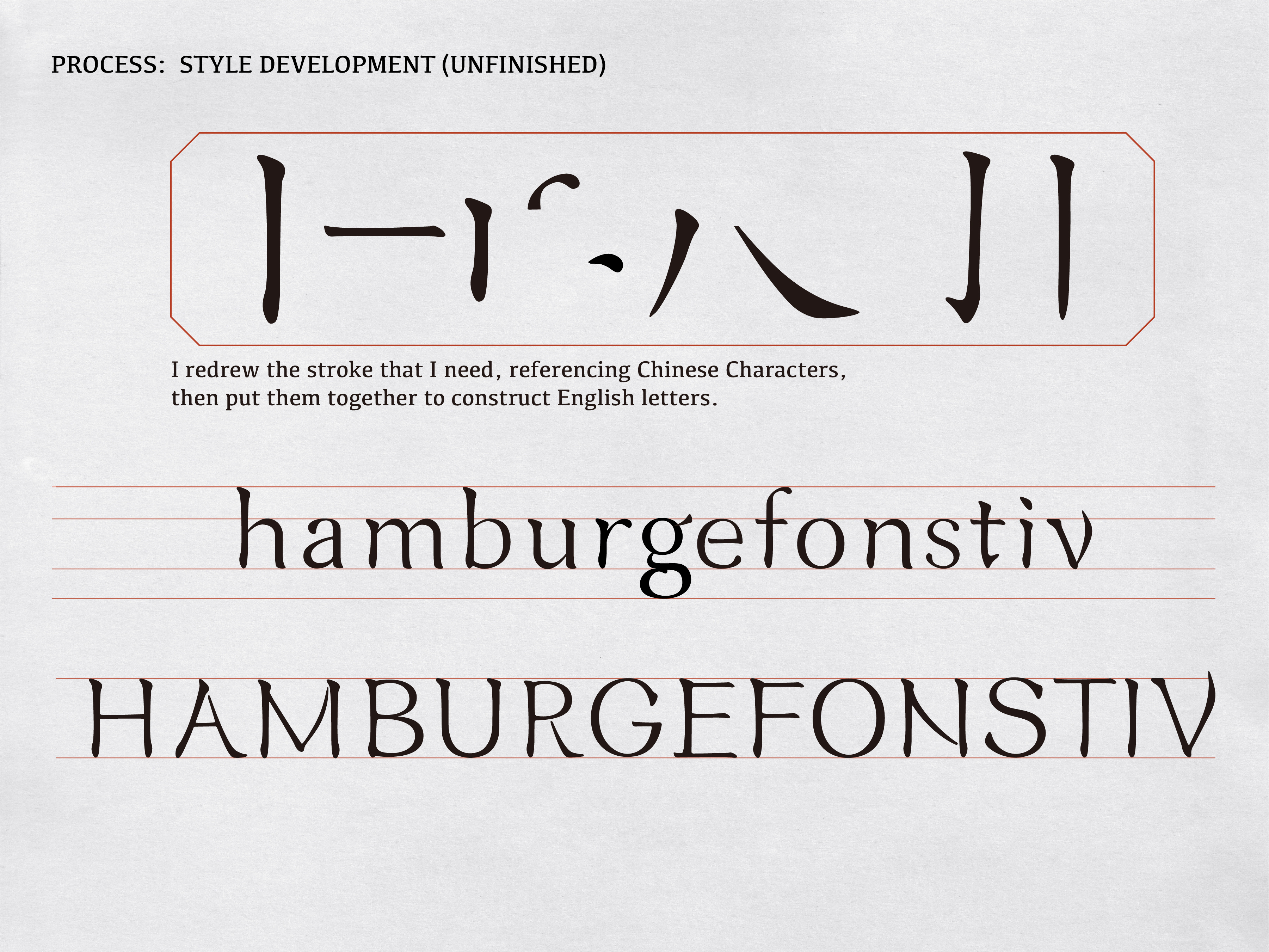 Orienty: A Chinese inspired English Typeface