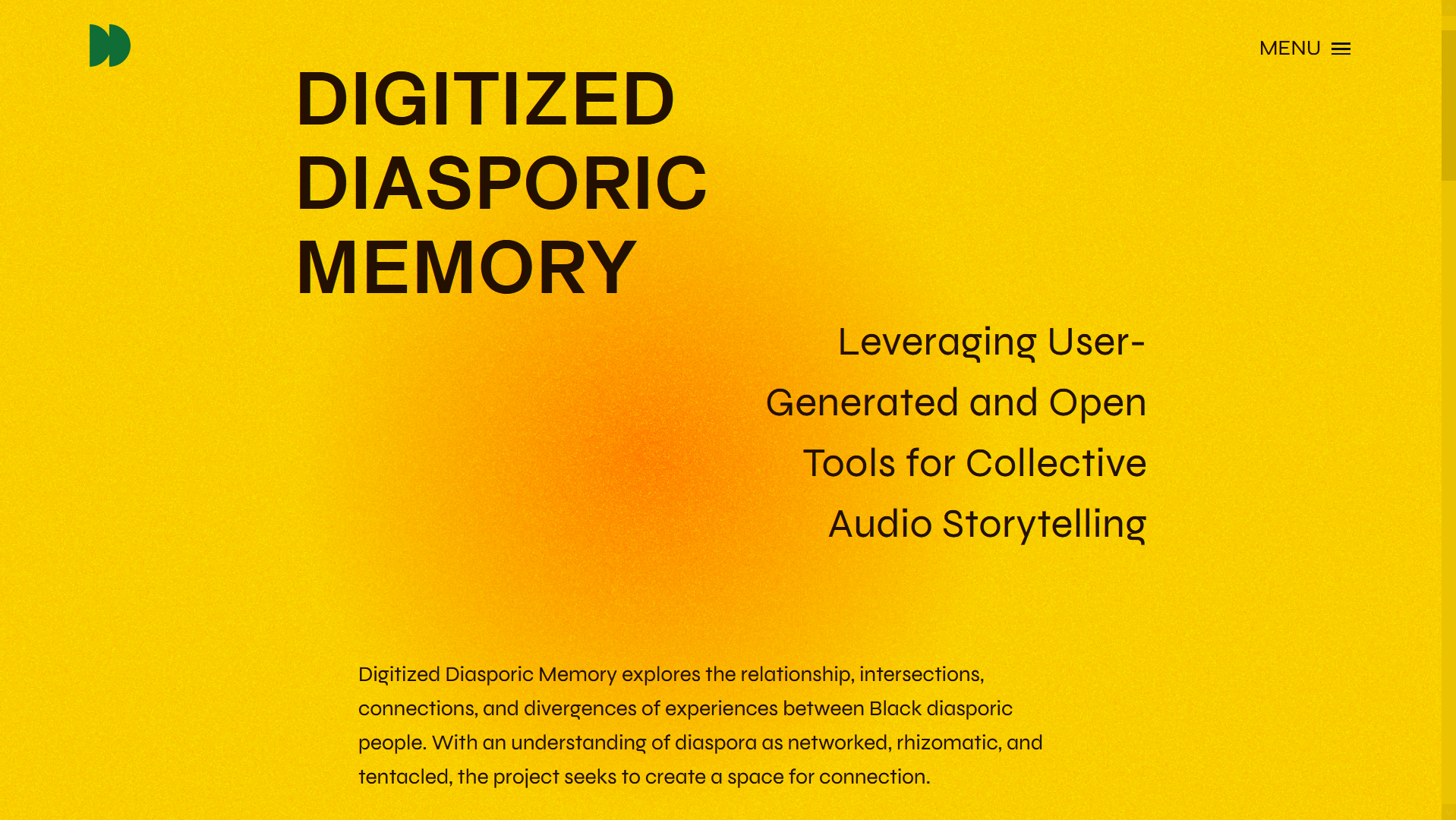 Digitized Diasporic Memory