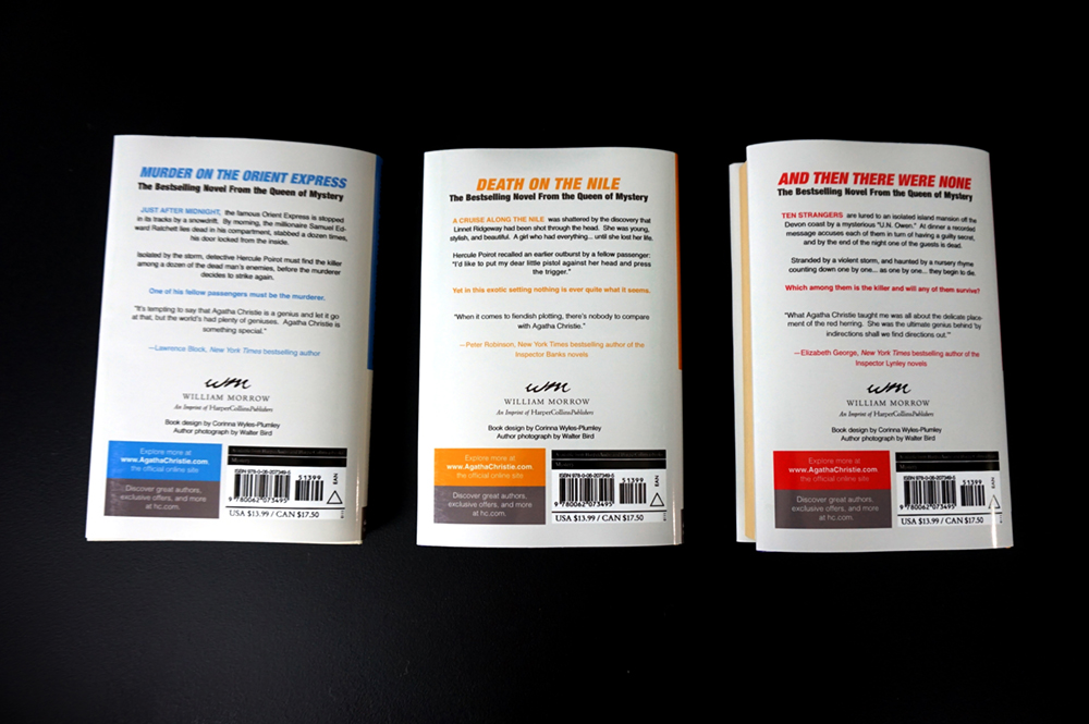 Agatha Christie Book Jacket Design Concepts