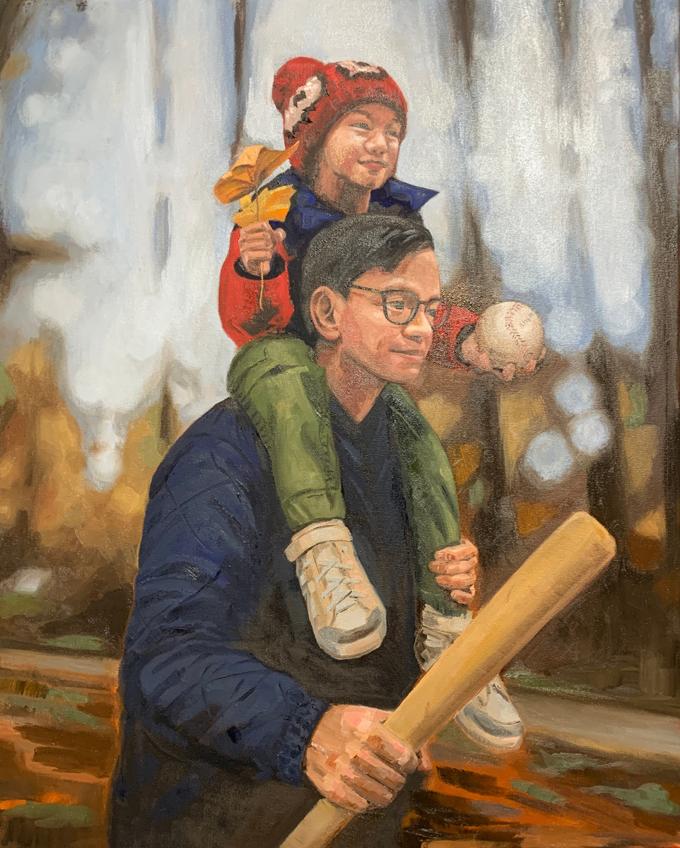 (4) Painting - Going home