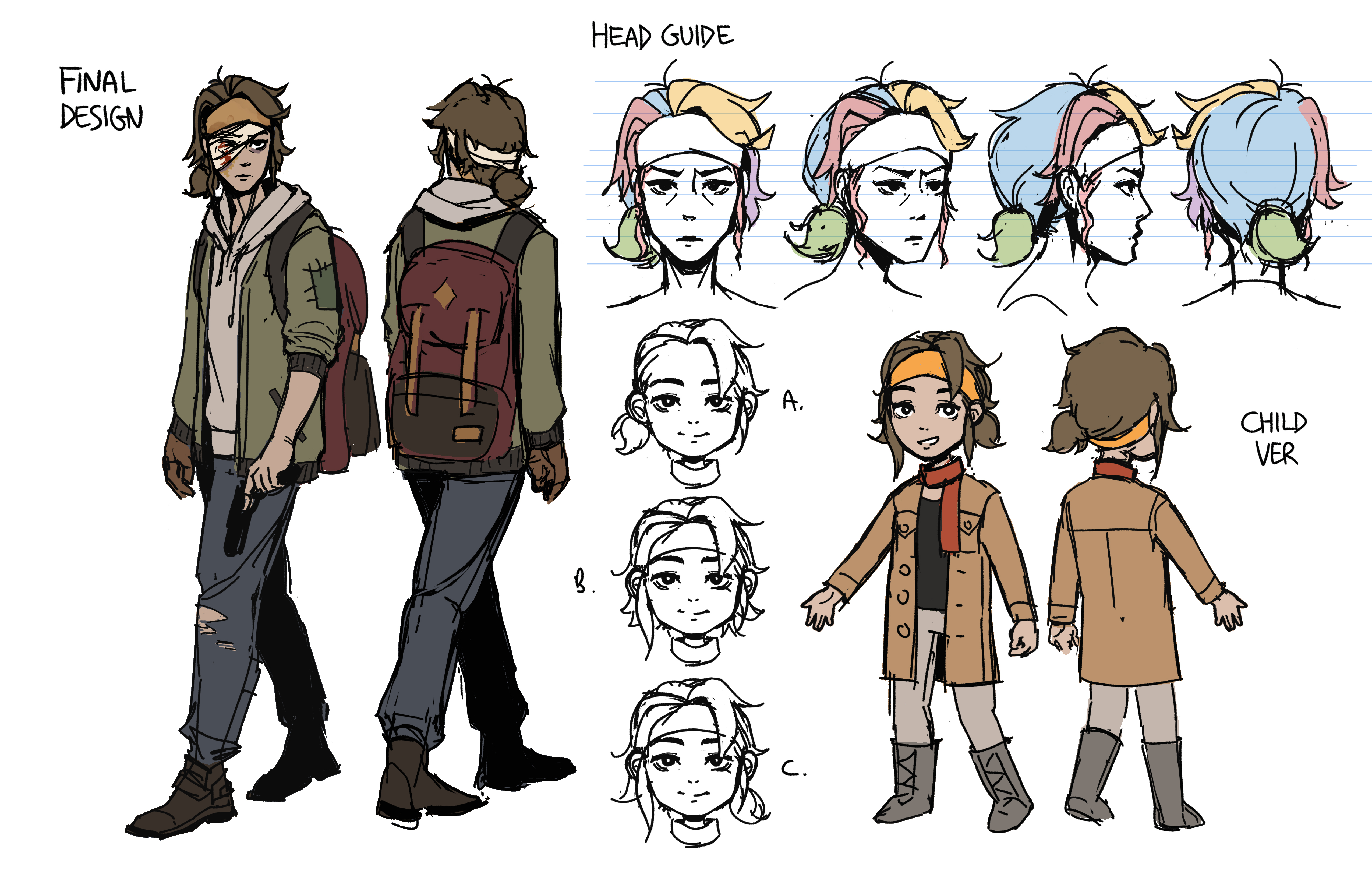 Character Concept Art: Final Designs