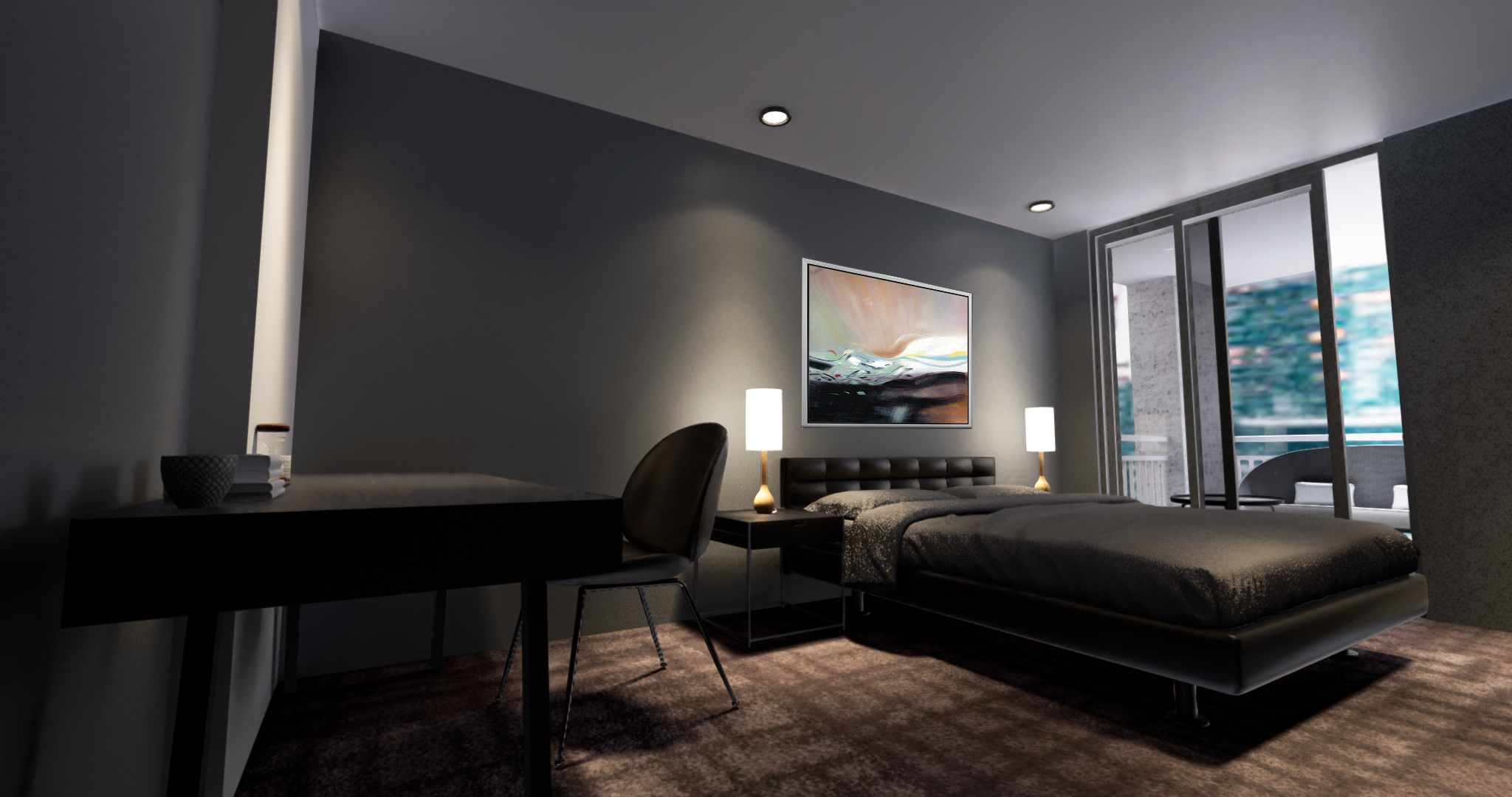 Residential Penthouse Condo - Bedroom