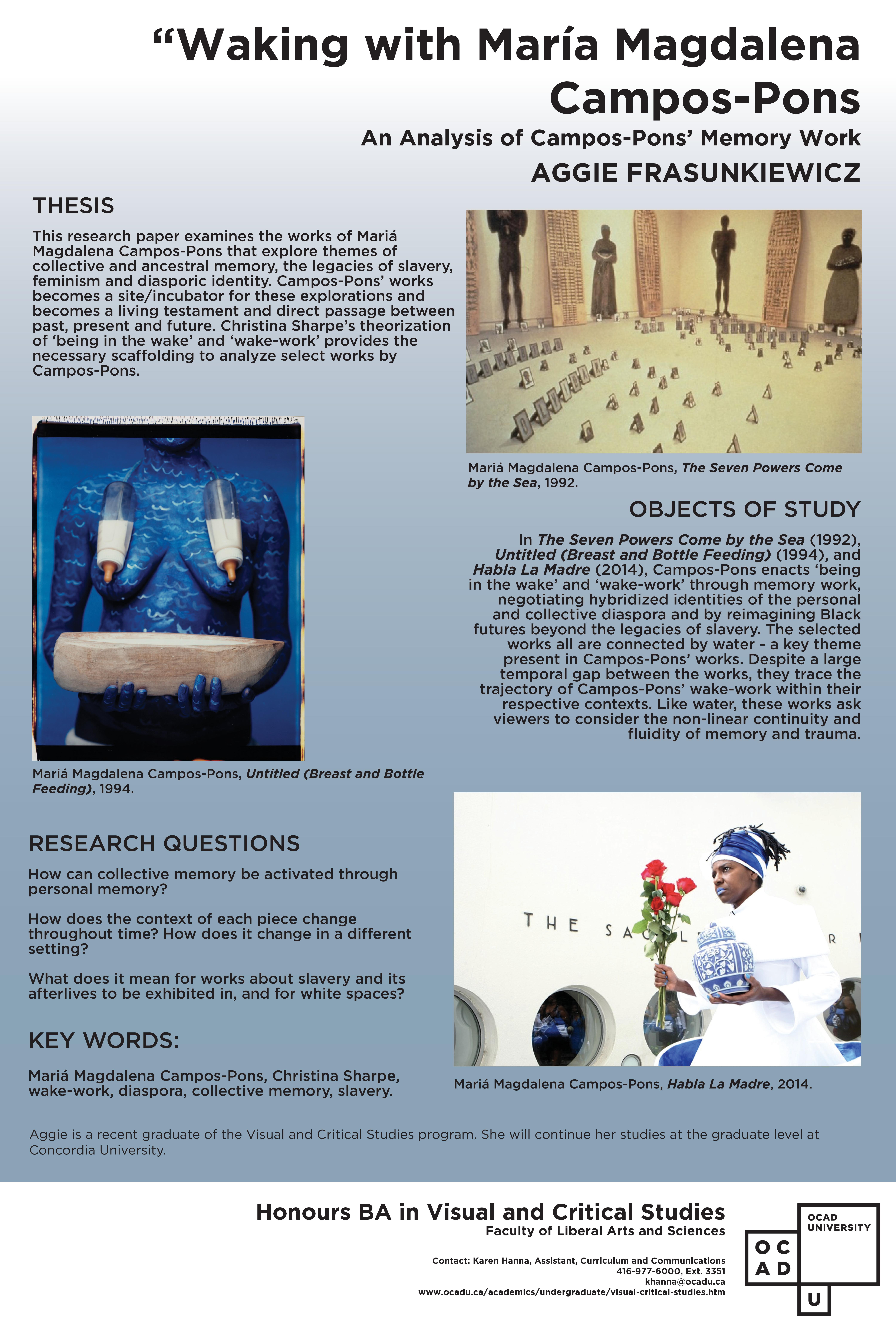 “Waking” with María Magdalena Campos-Pons: An Analysis of Campos- Pons’ Memory Work