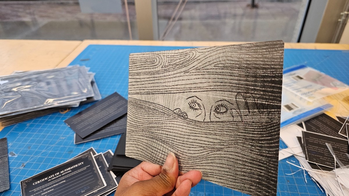 Lenticular Print- "Someone is Always Watching" (Course: Artist Multiples w/ Derek Sullivan)