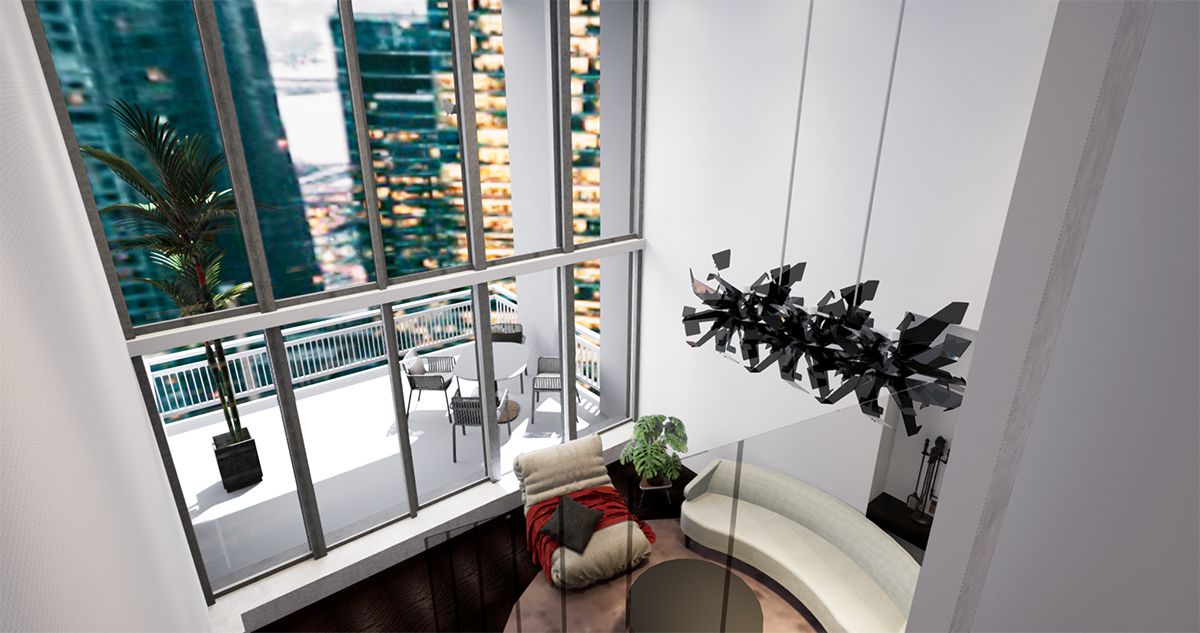 Residential Penthouse Condo - Stair