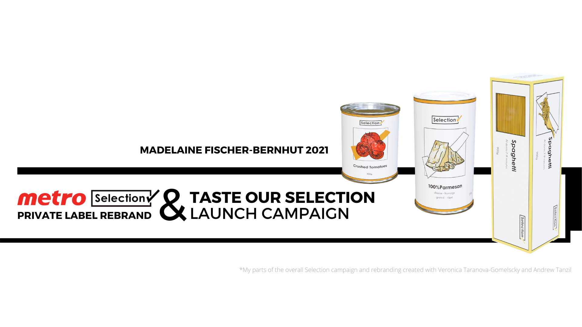 "Taste our Selection": Metro's Selection Private Label Rebrand and Launch Campaign Concept