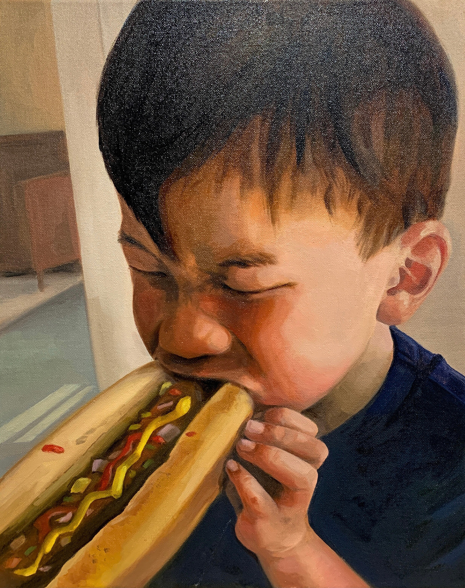 (4) Painting - Summer Hot Dog