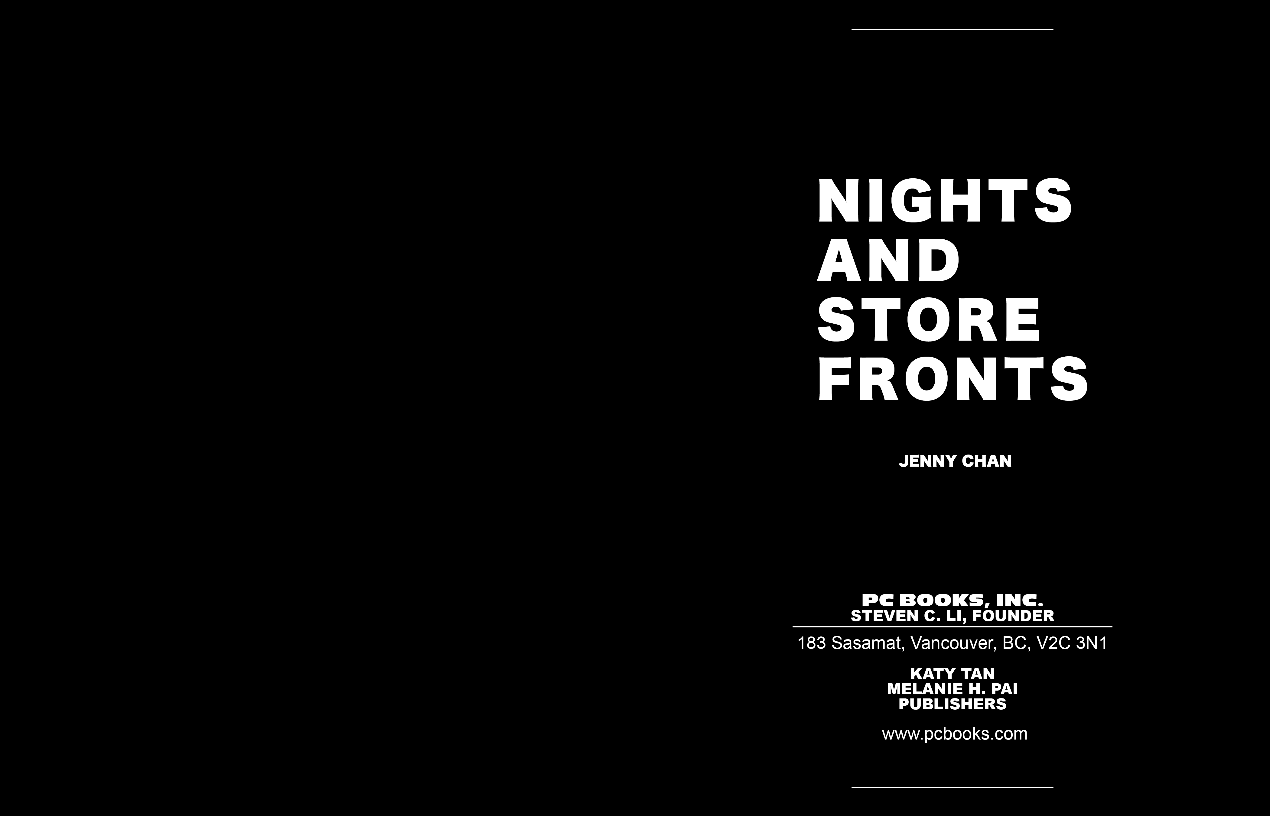 Nights and Storefronts - Environmental Typography