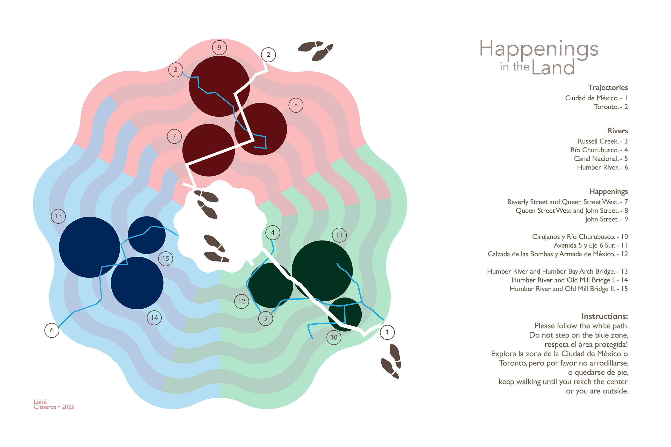 Happenings in the Land Map Back