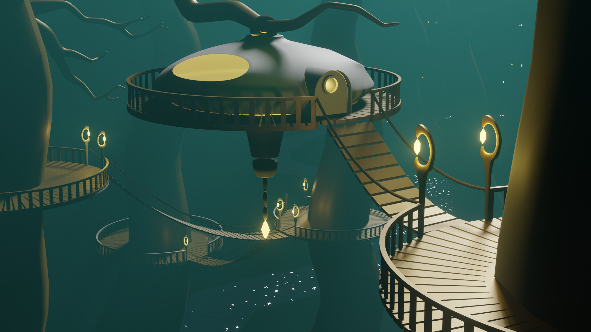 Elven Enclave - Digital Painting