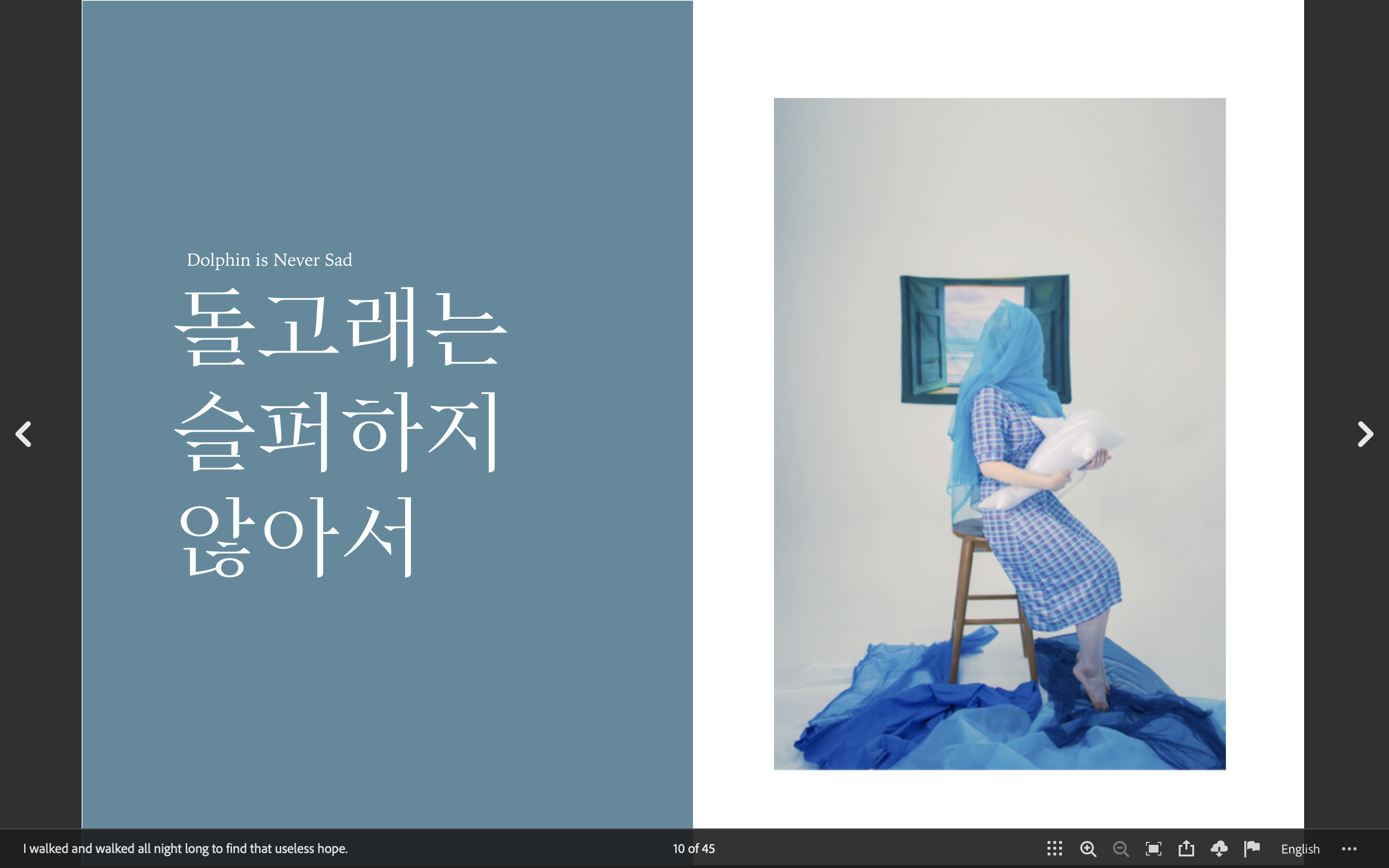 I walked and walked every night to find that useless hope