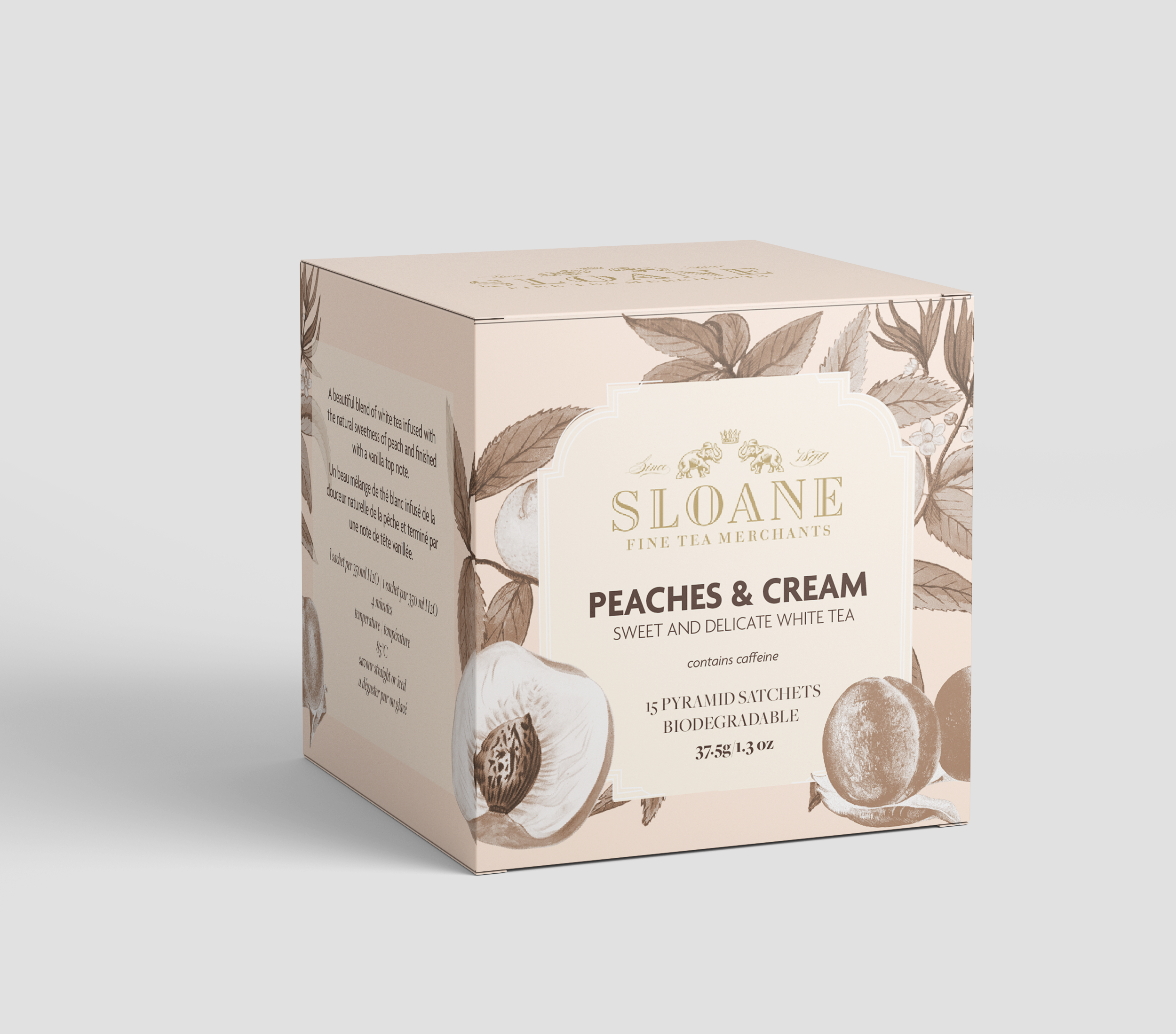 Sloane Tea Pyramid Tea Sachet Box Redesign