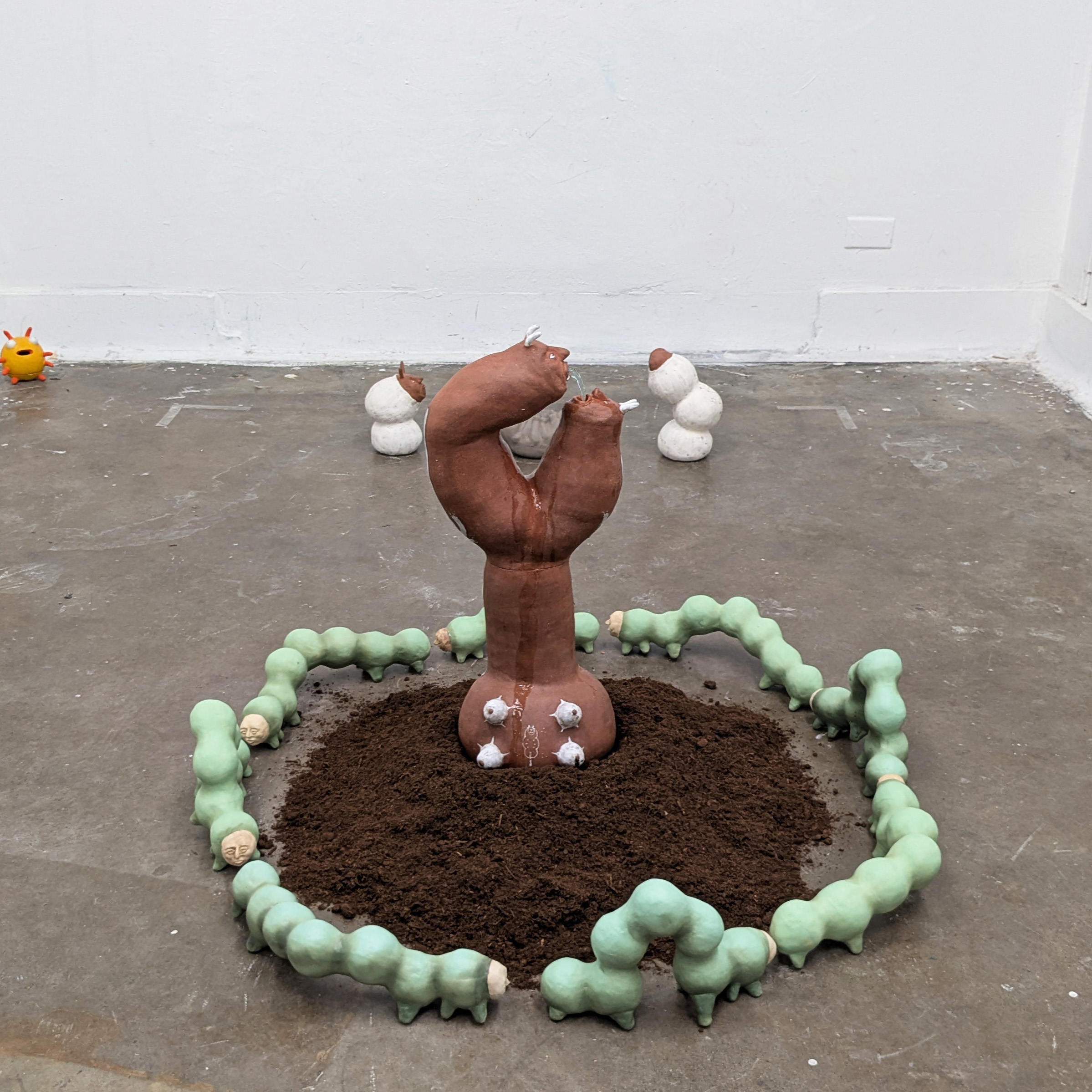 Dirt is My Politic Installation - Detail - Spit Fountain & Procession