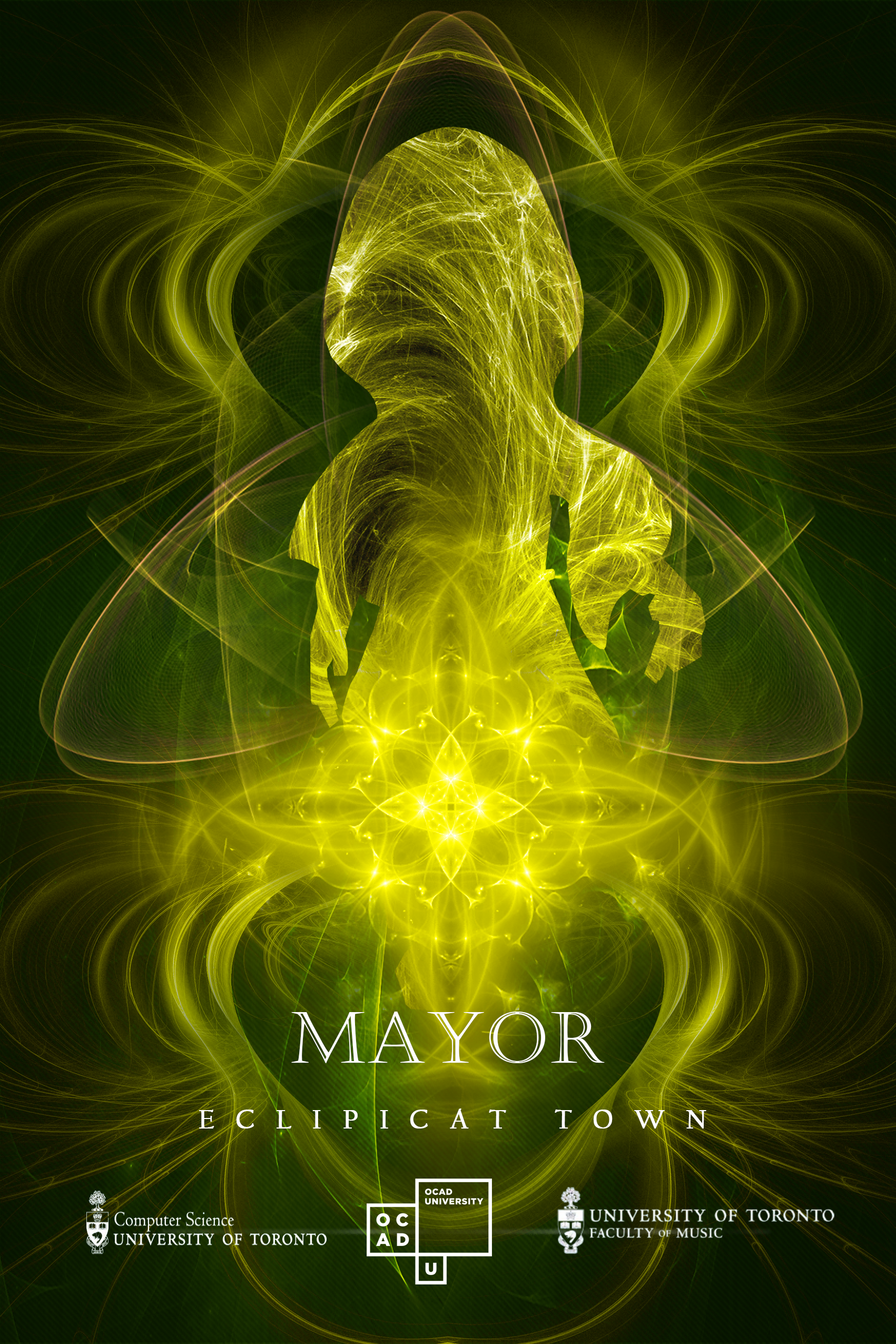 Ecliptica Town - Posters of five NPC characters