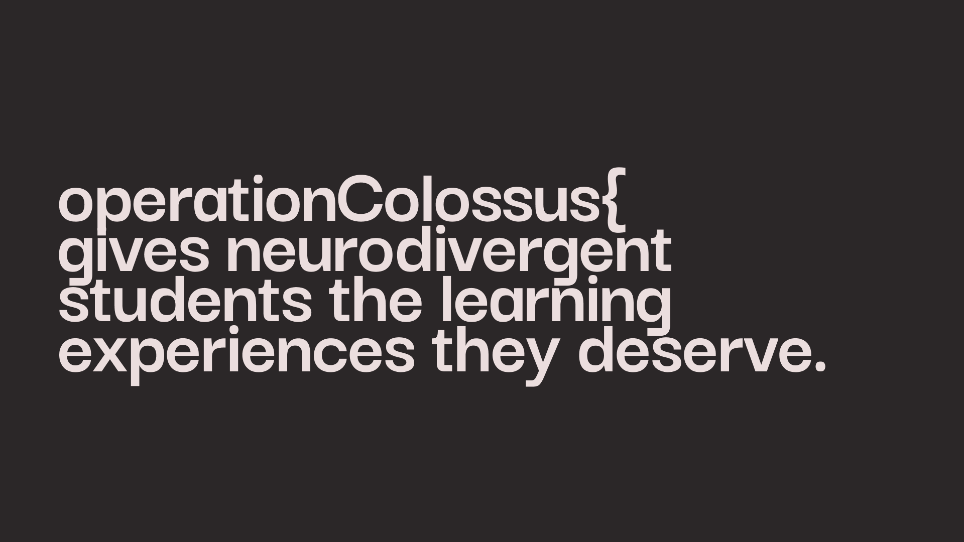 operationColossus{