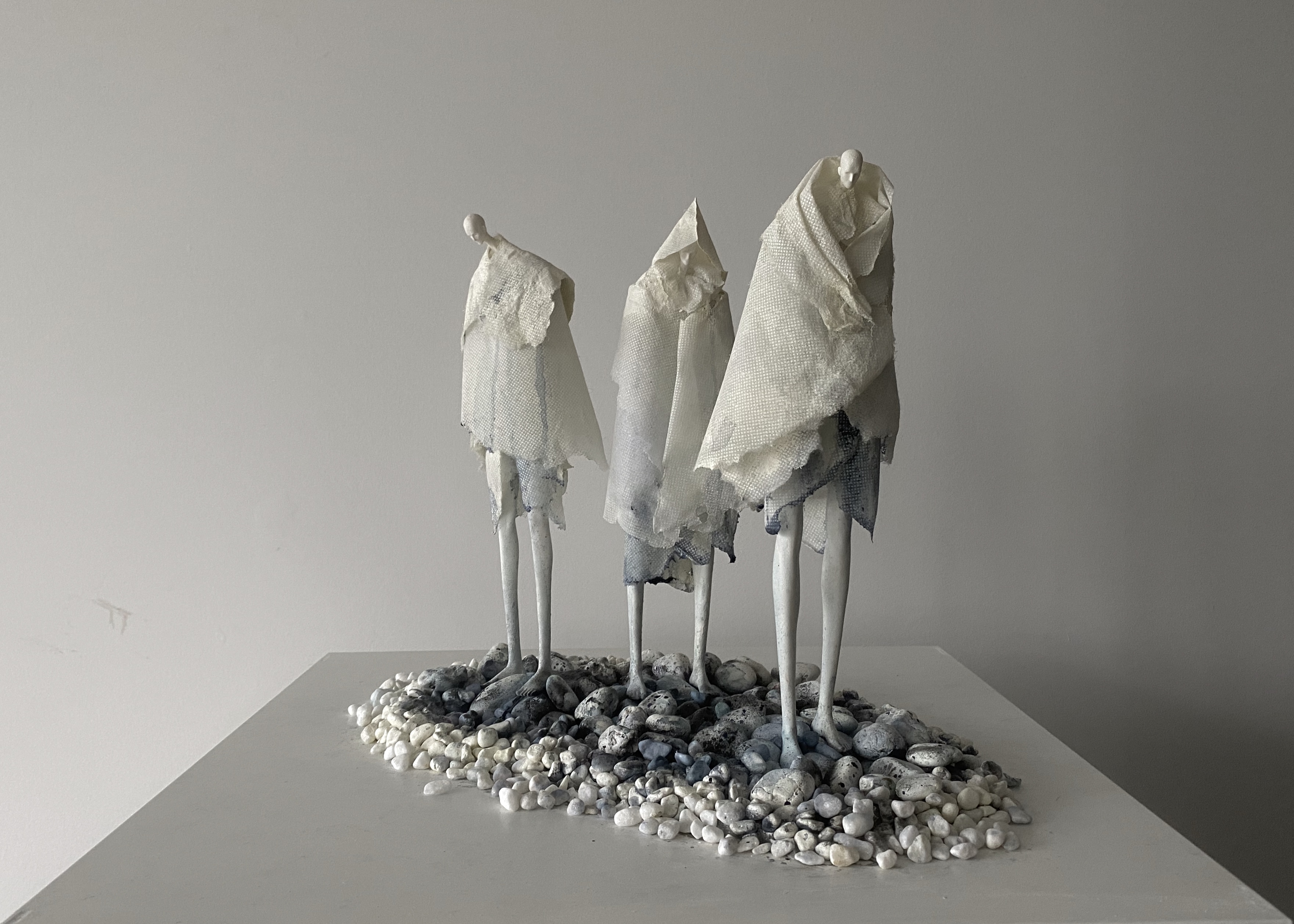 Standing beside the river