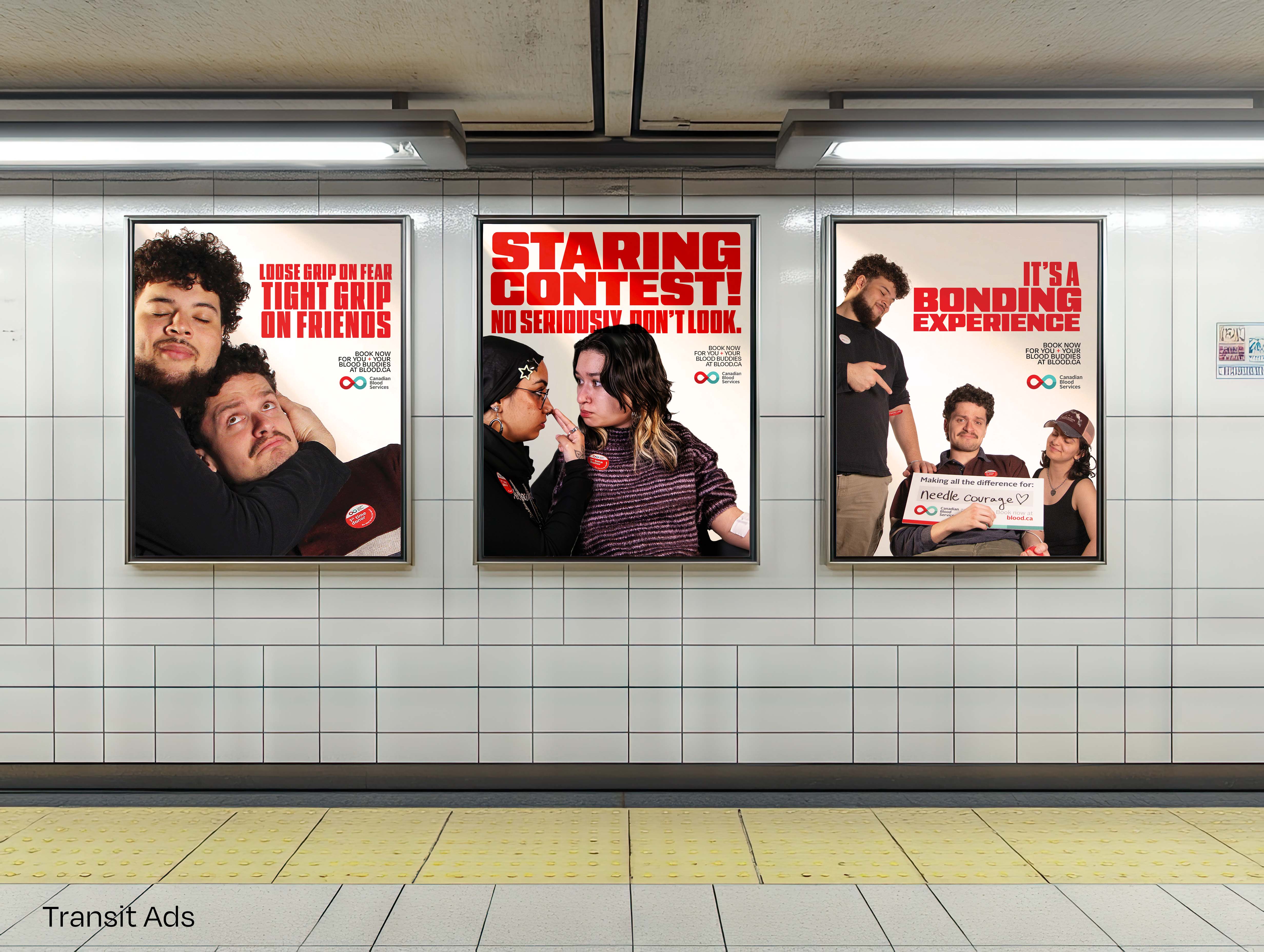 Blood Buddies - Transit Ads