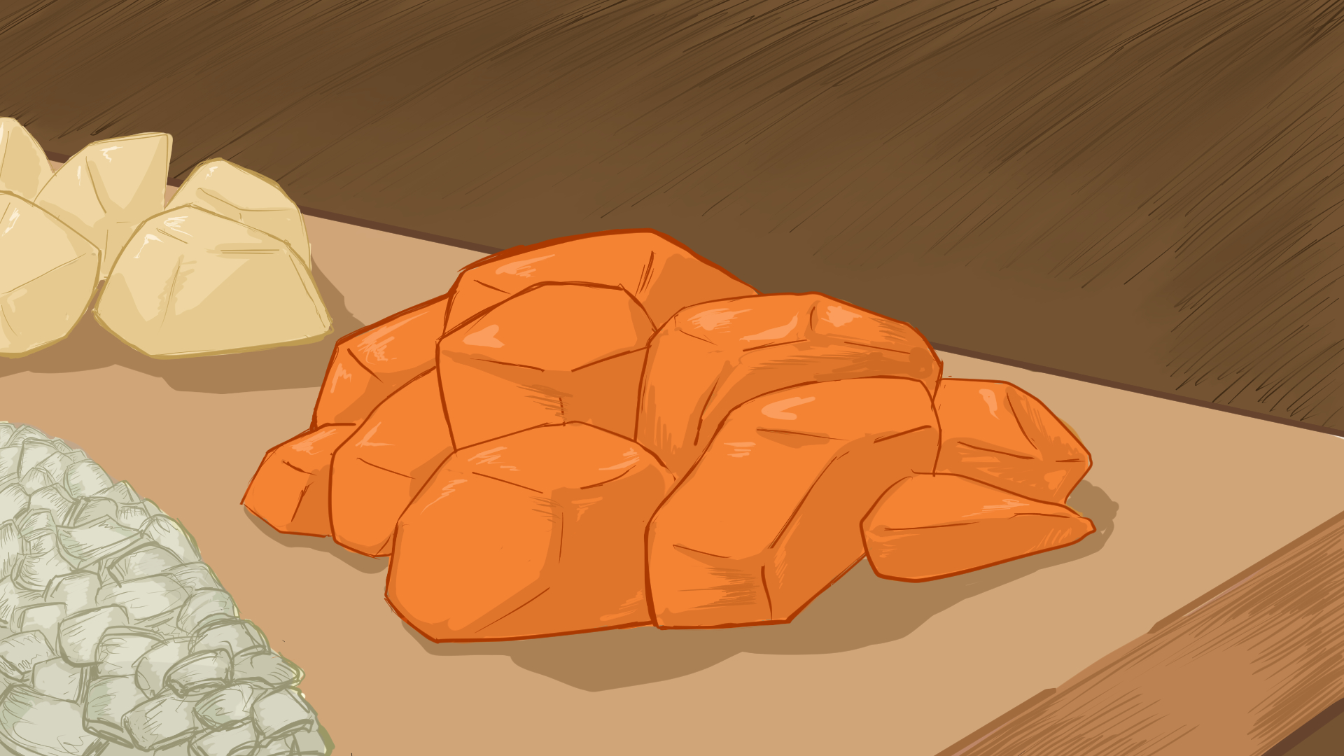 ingredients on a cutting board