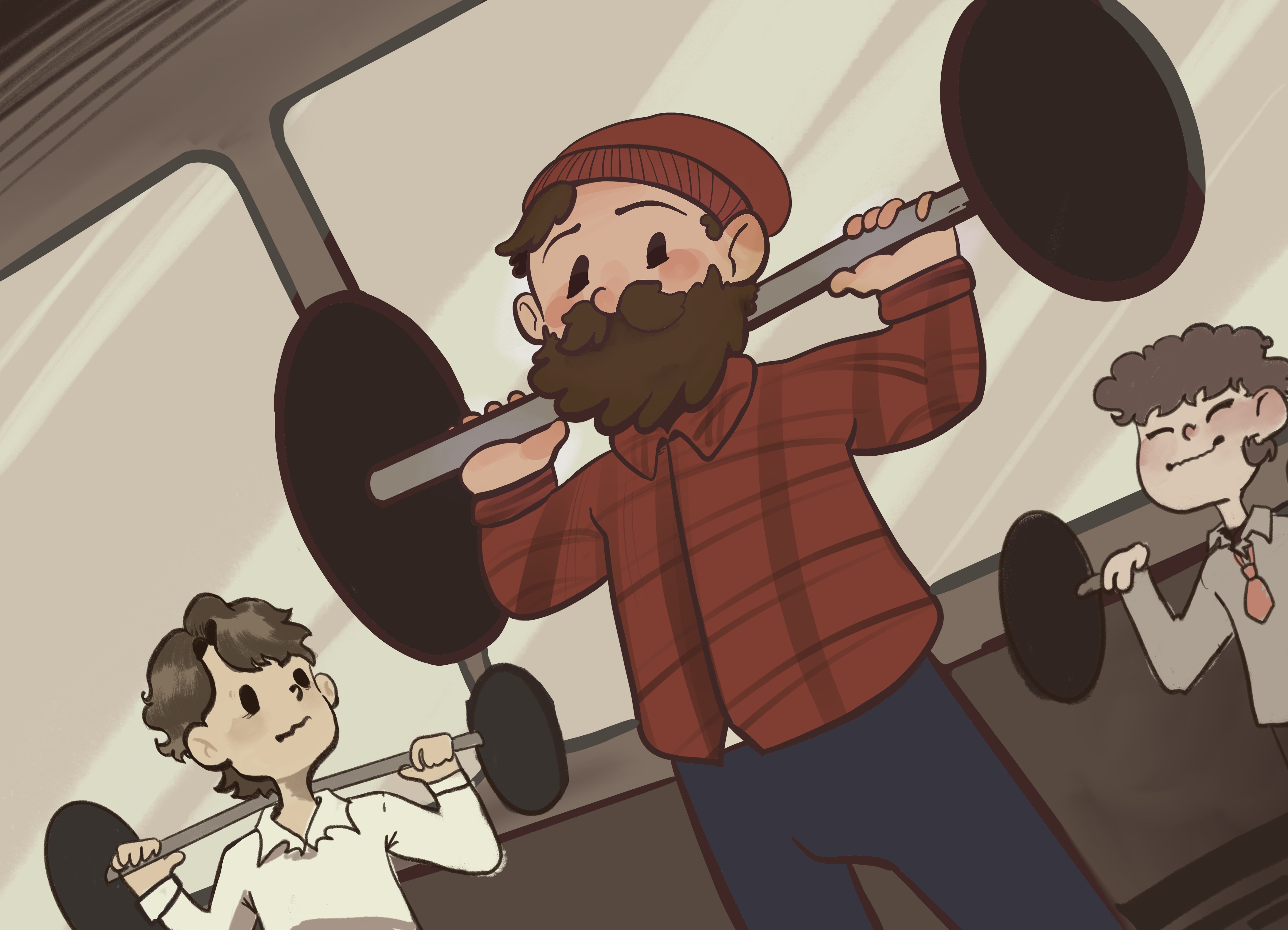 The Lumber Jack, the fitness instructor