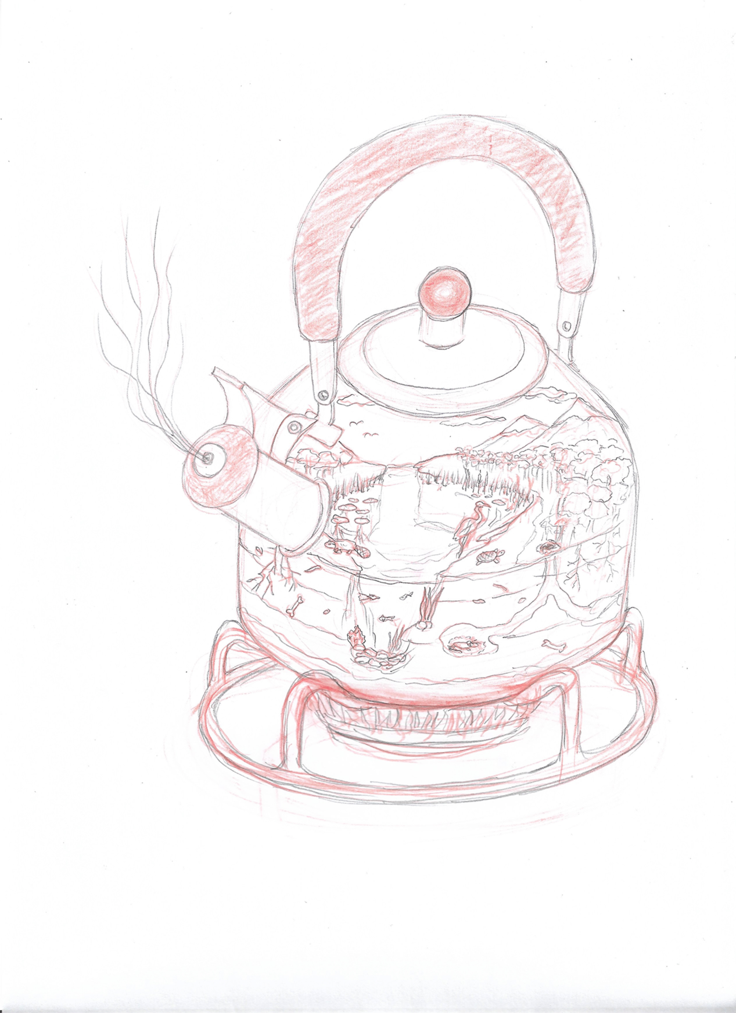 Stove And Kettle As Global Warming