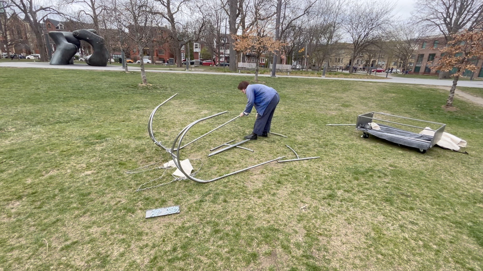 I'M TRYING TO TALK ABOUT GRIEF but with a swing a wagon and walking