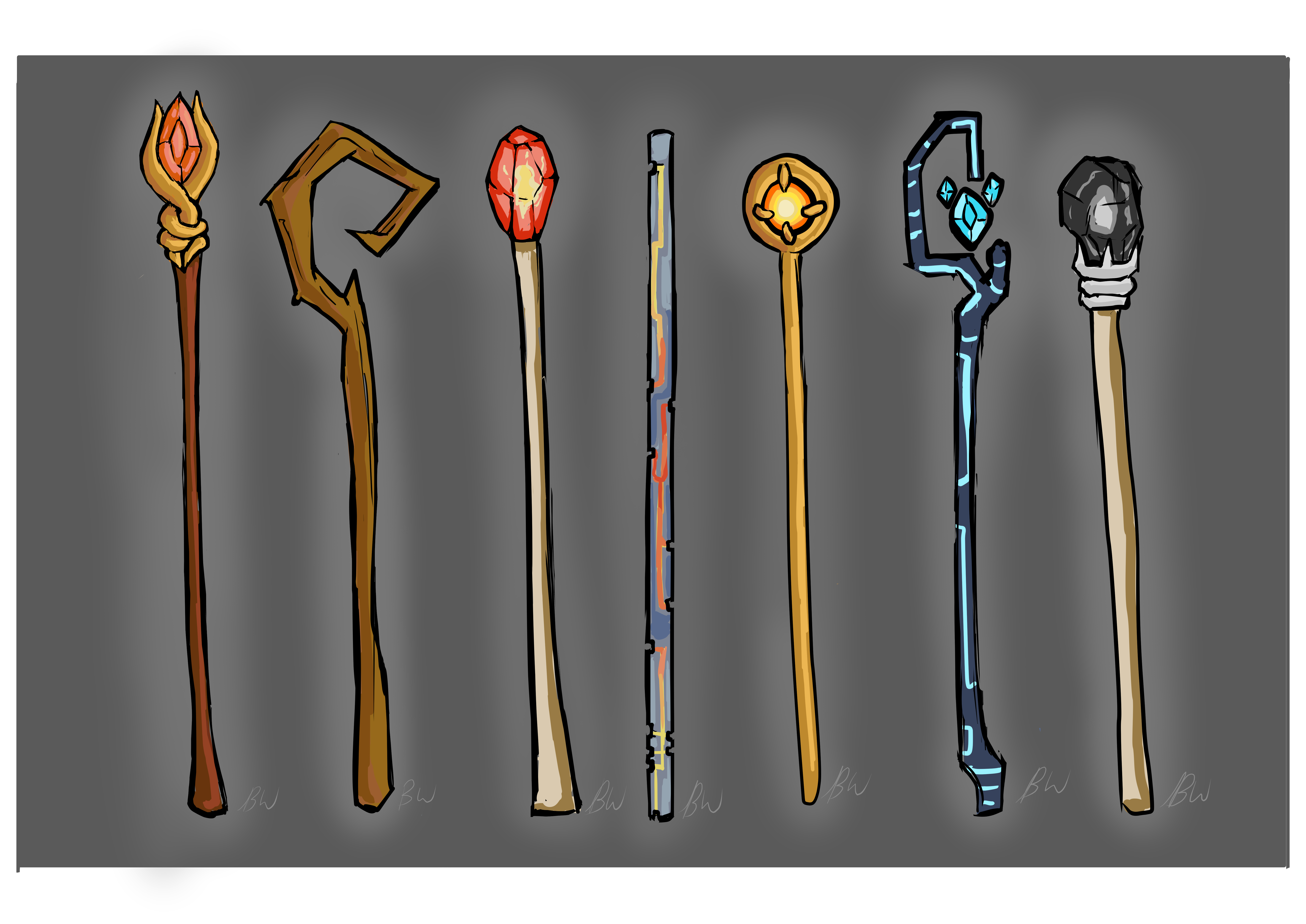 Concept Art Staves