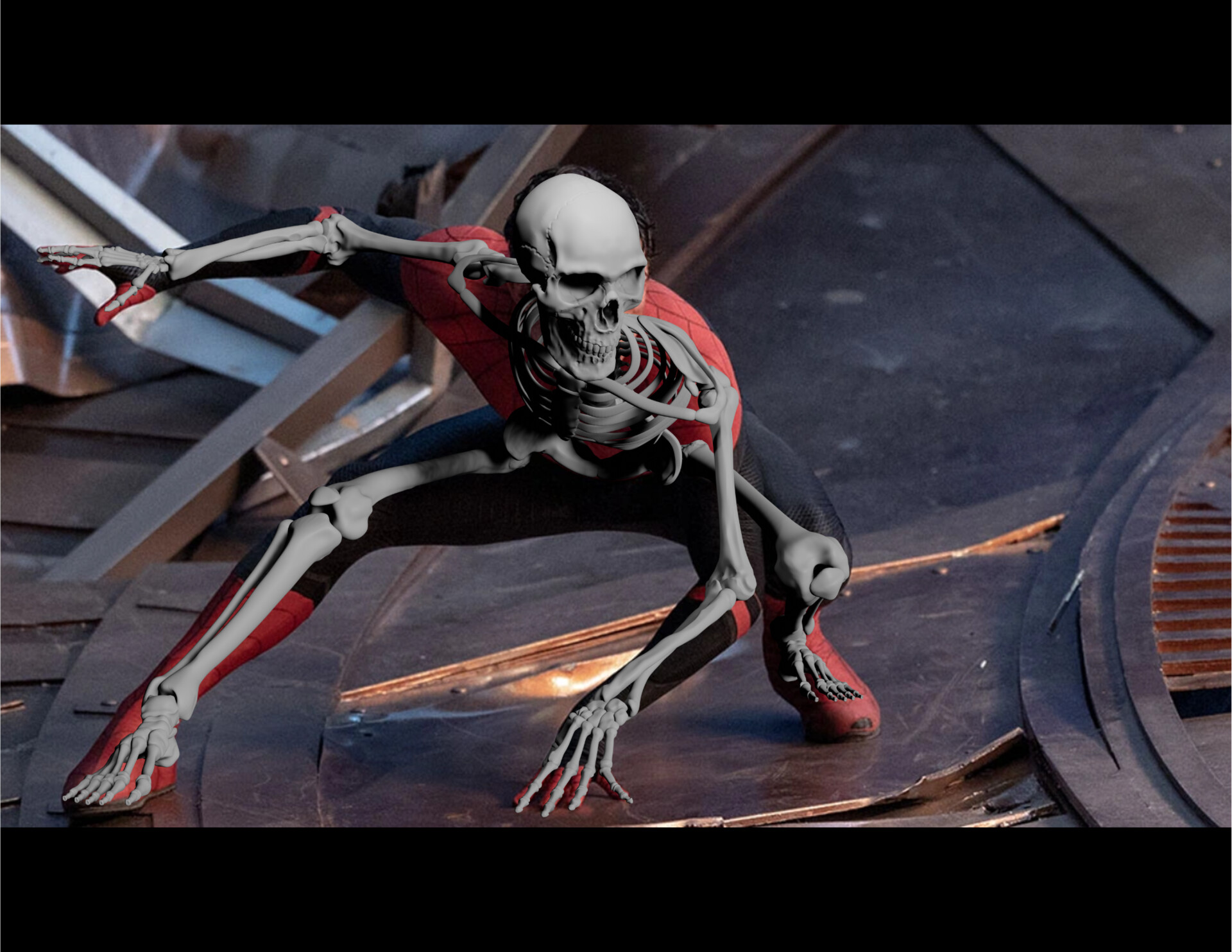 The Skeletal Anatomy of Tom Holland's Spiderman