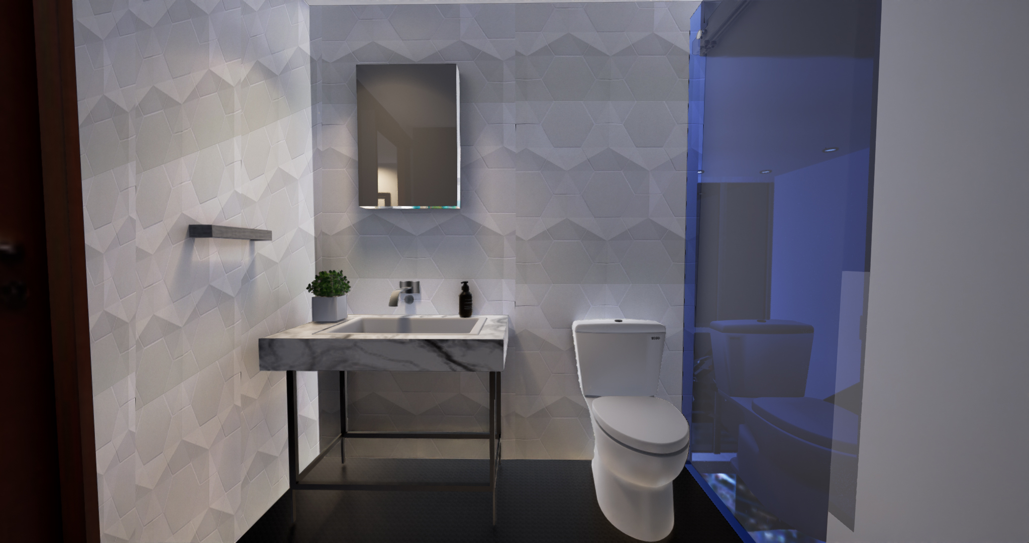 Residential Penthouse Condo - Washroom