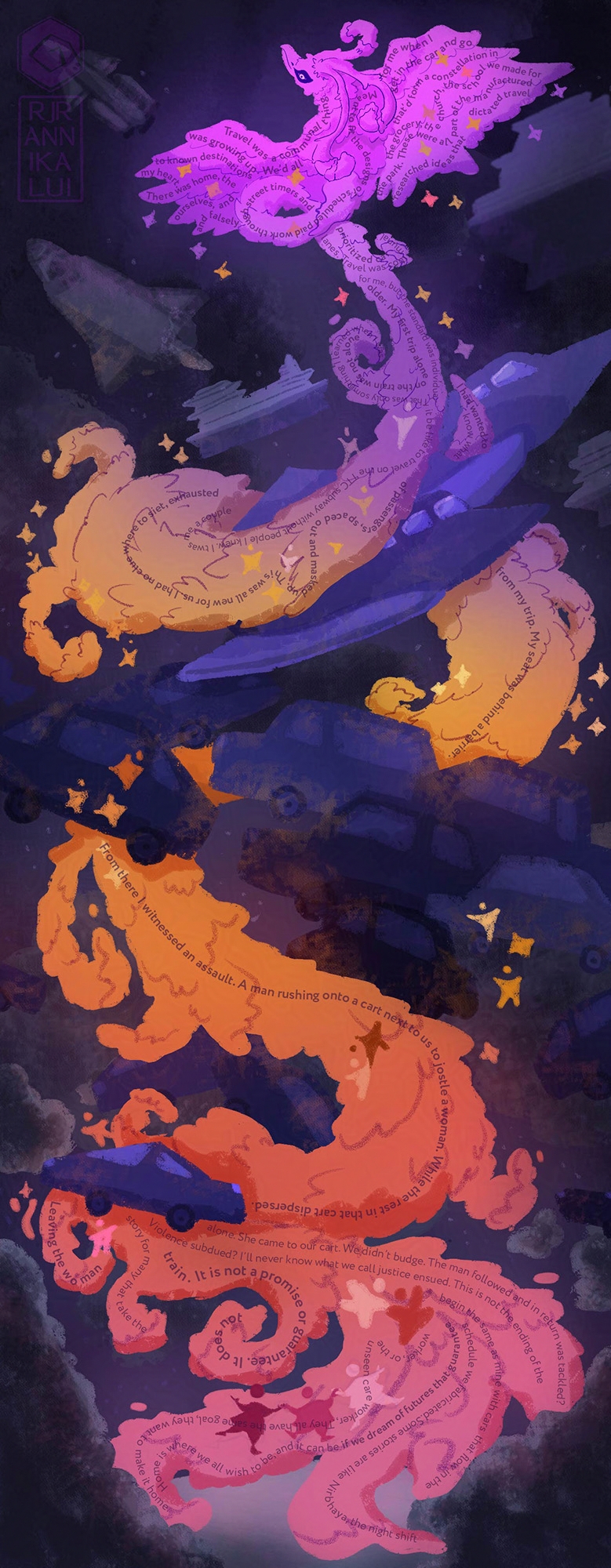 Travelling in Transitions