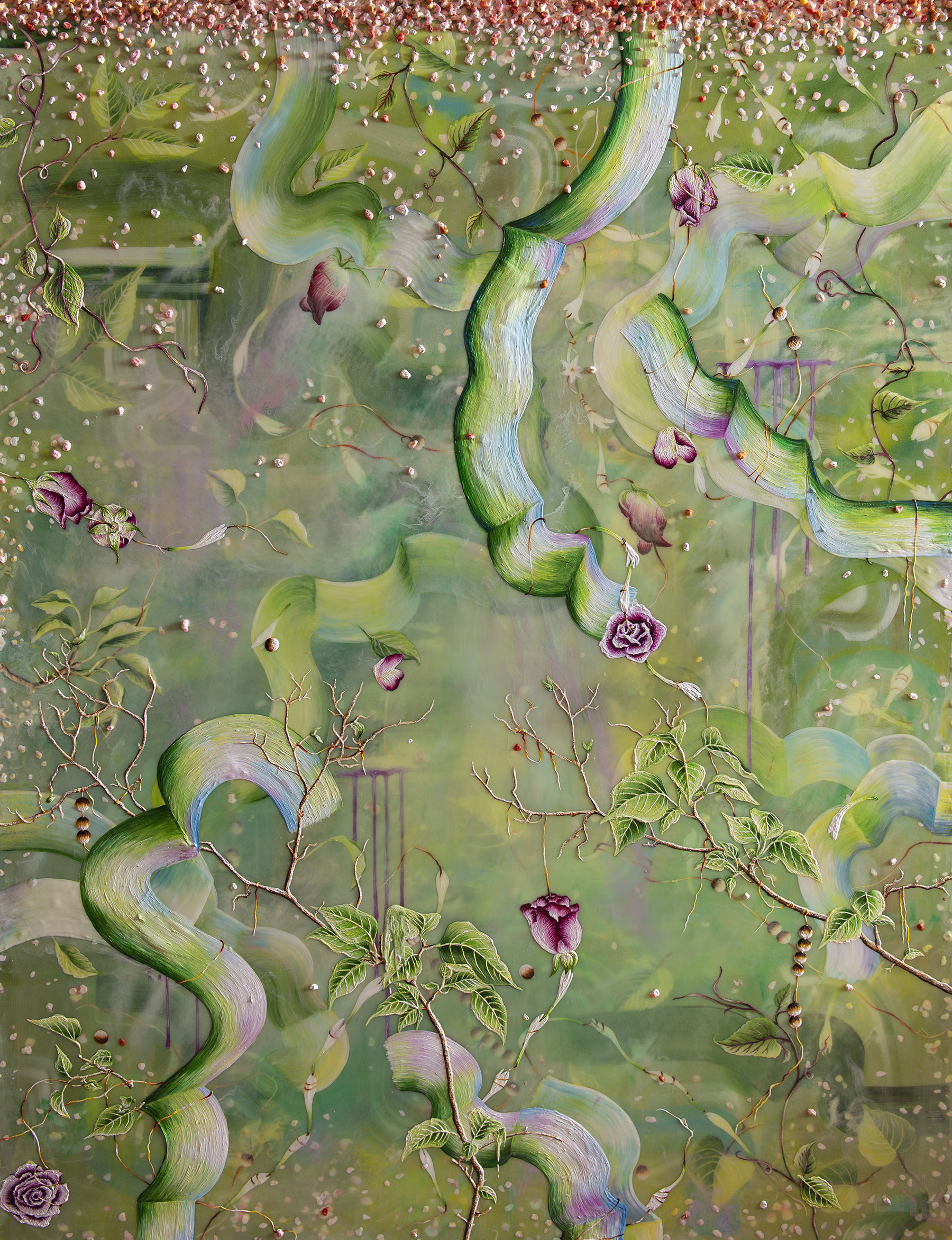 Acrylic and Mixed Media on Canvas Paintings