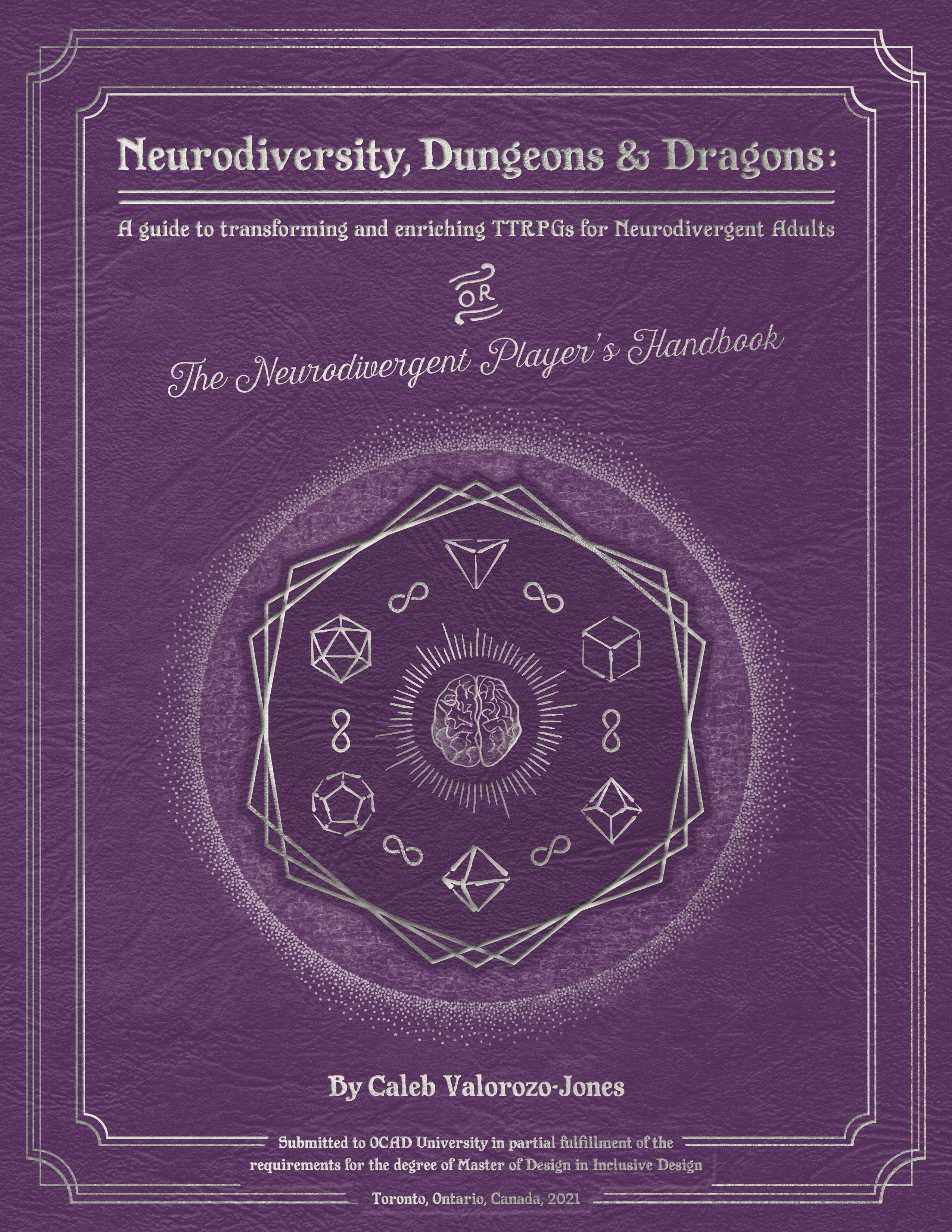 Neurodiversity, Dungeons & Dragons - Cover Page