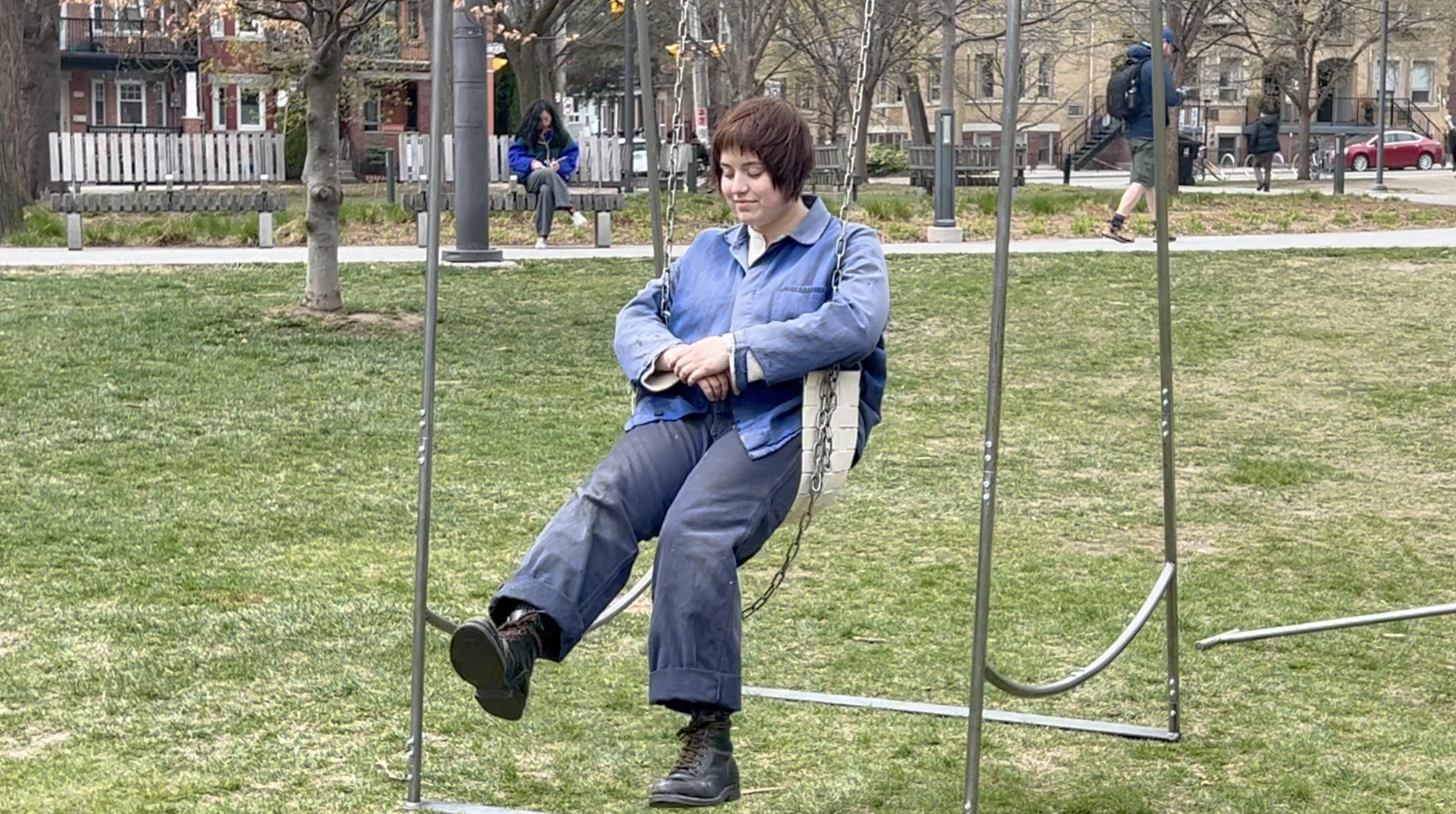 I'M TRYING TO TALK ABOUT GRIEF but with a swing a wagon and walking