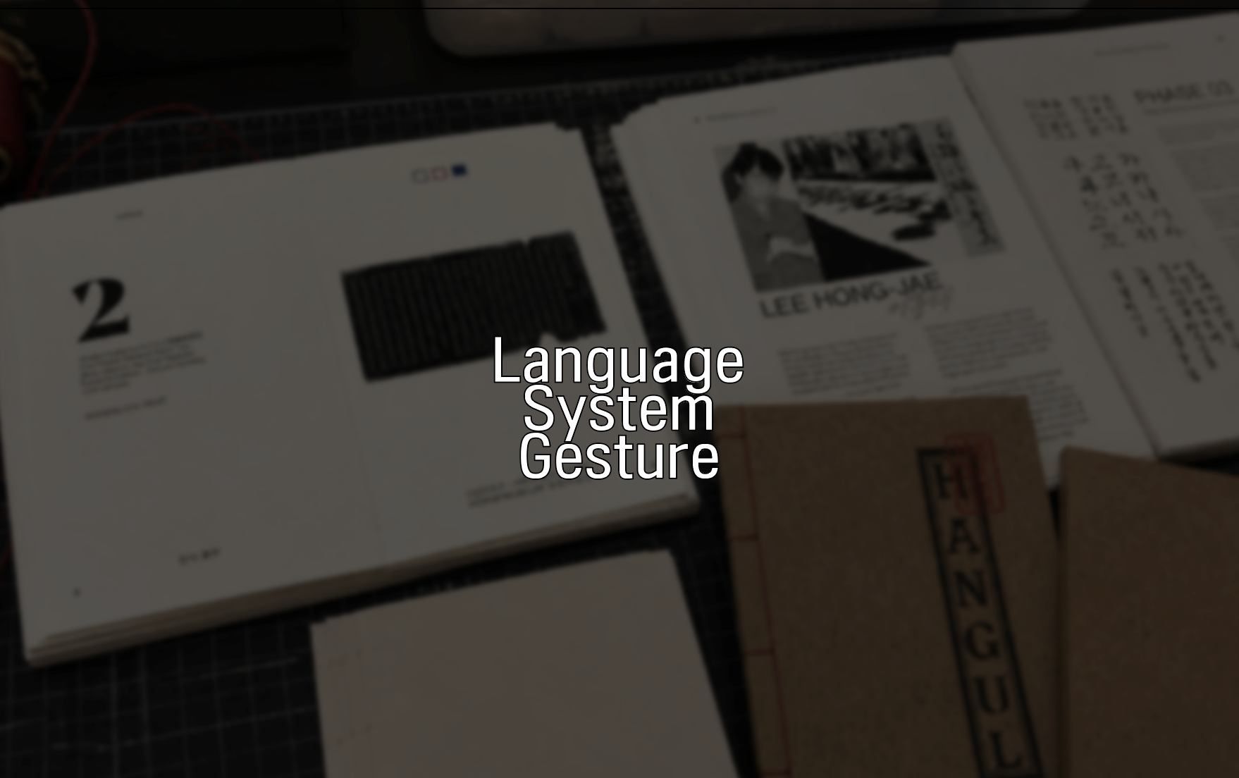 Language, System, Gesture